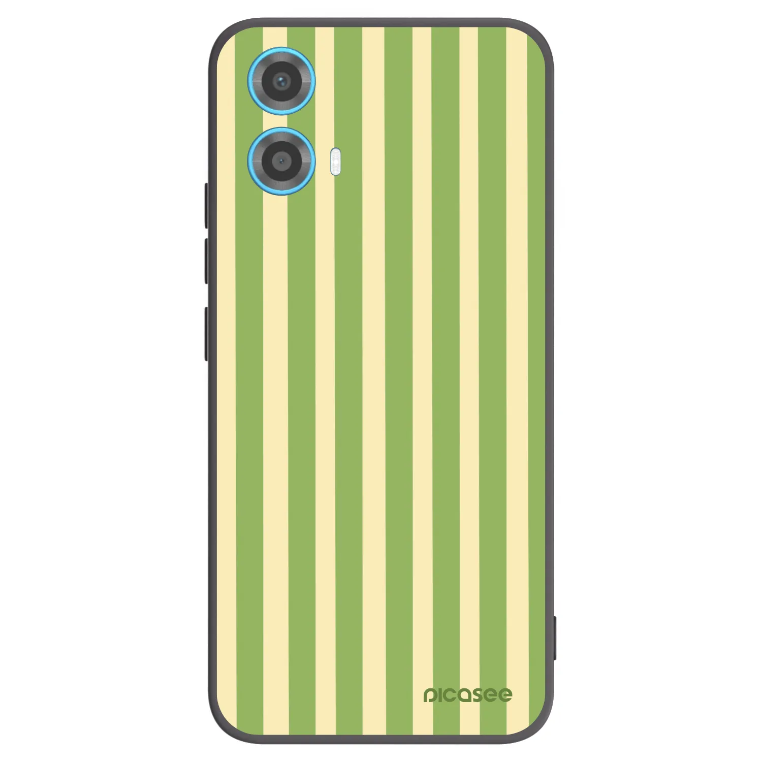 Picasee silikonski črni ovitek za Motorola Moto G34 5G - Lines Matcha