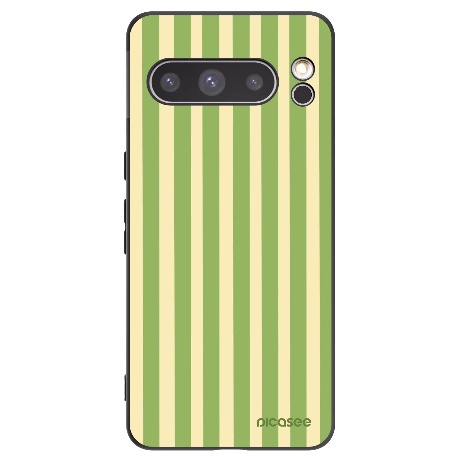 Picasee silikonski črni ovitek za Google Pixel 8 Pro - Lines Matcha
