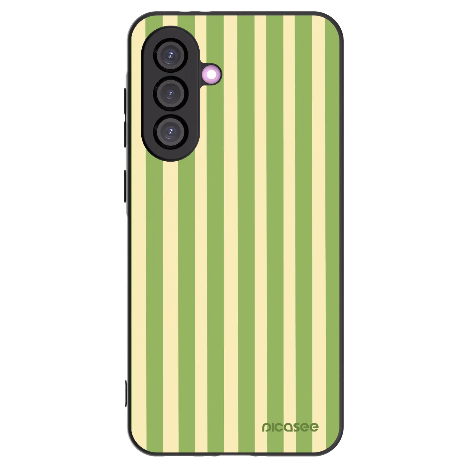 Picasee silikonski črni ovitek za Samsung Galaxy A56 5G A566B - Lines Matcha