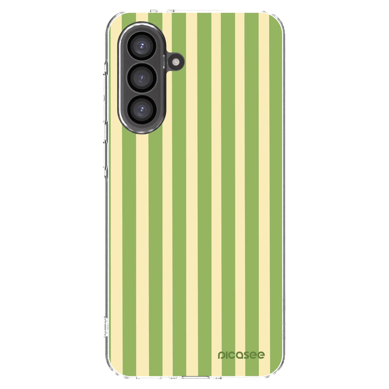 Picasee silikonski prozorni ovitek za Samsung Galaxy A56 5G A566B - Lines Matcha