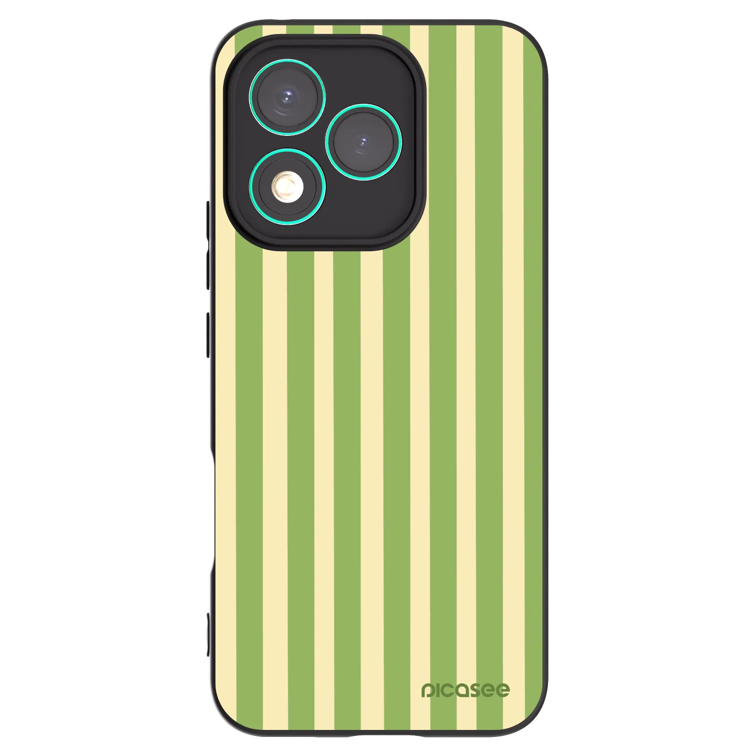 Picasee silikonski črni ovitek za Honor 400 Lite 5G - Lines Matcha