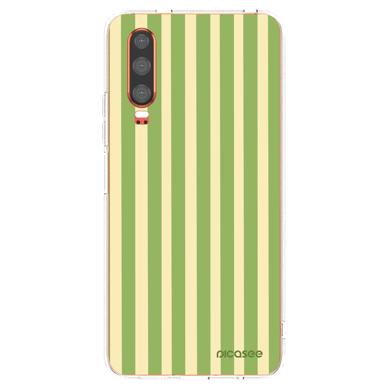 Picasee silikonski prozorni ovitek za Huawei P30 - Lines Matcha