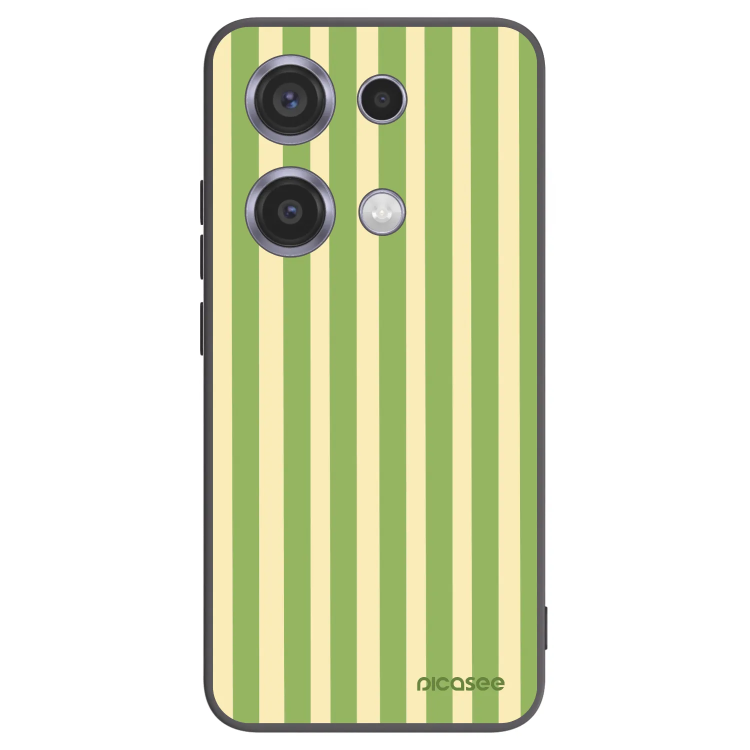 Picasee silikonski črni ovitek za Xiaomi Redmi Note 14S - Lines Matcha