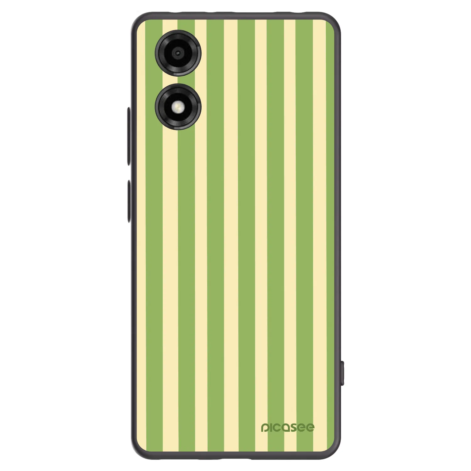 Picasee silikonski črni ovitek za Motorola Moto E14 - Lines Matcha