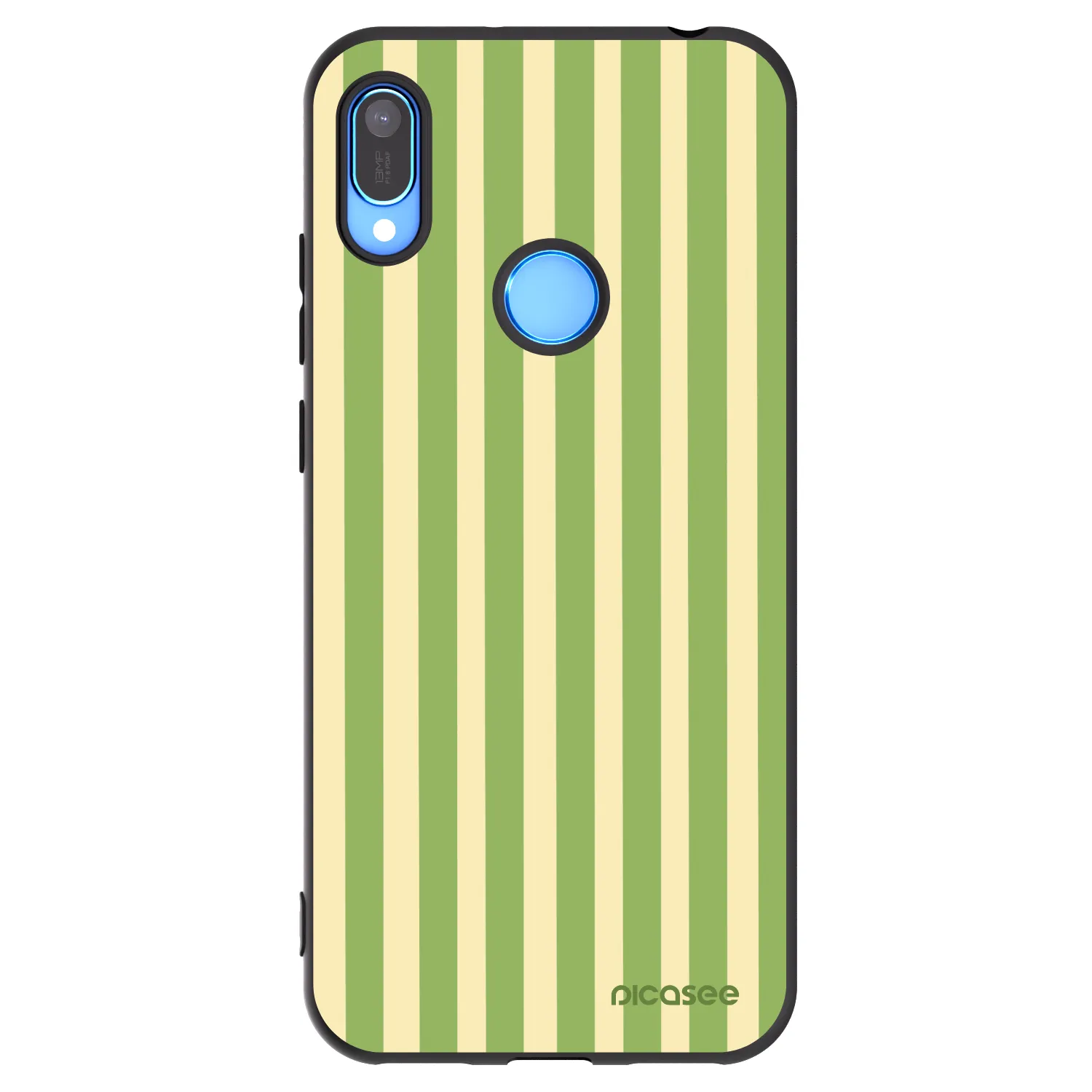 Picasee silikonski črni ovitek za Huawei Y6 2019 - Lines Matcha