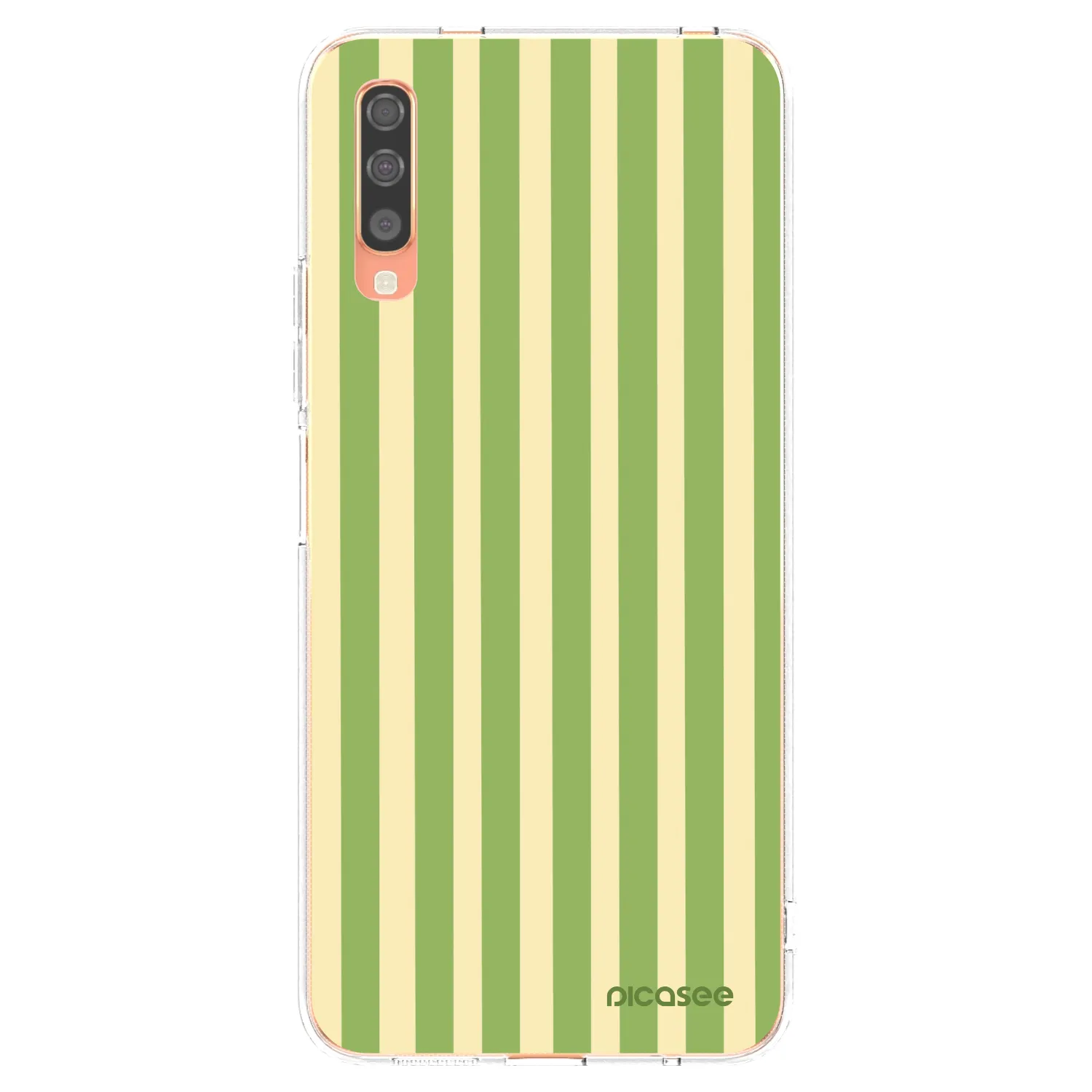 Picasee silikonski prozorni ovitek za Samsung Galaxy A70 A705F - Lines Matcha
