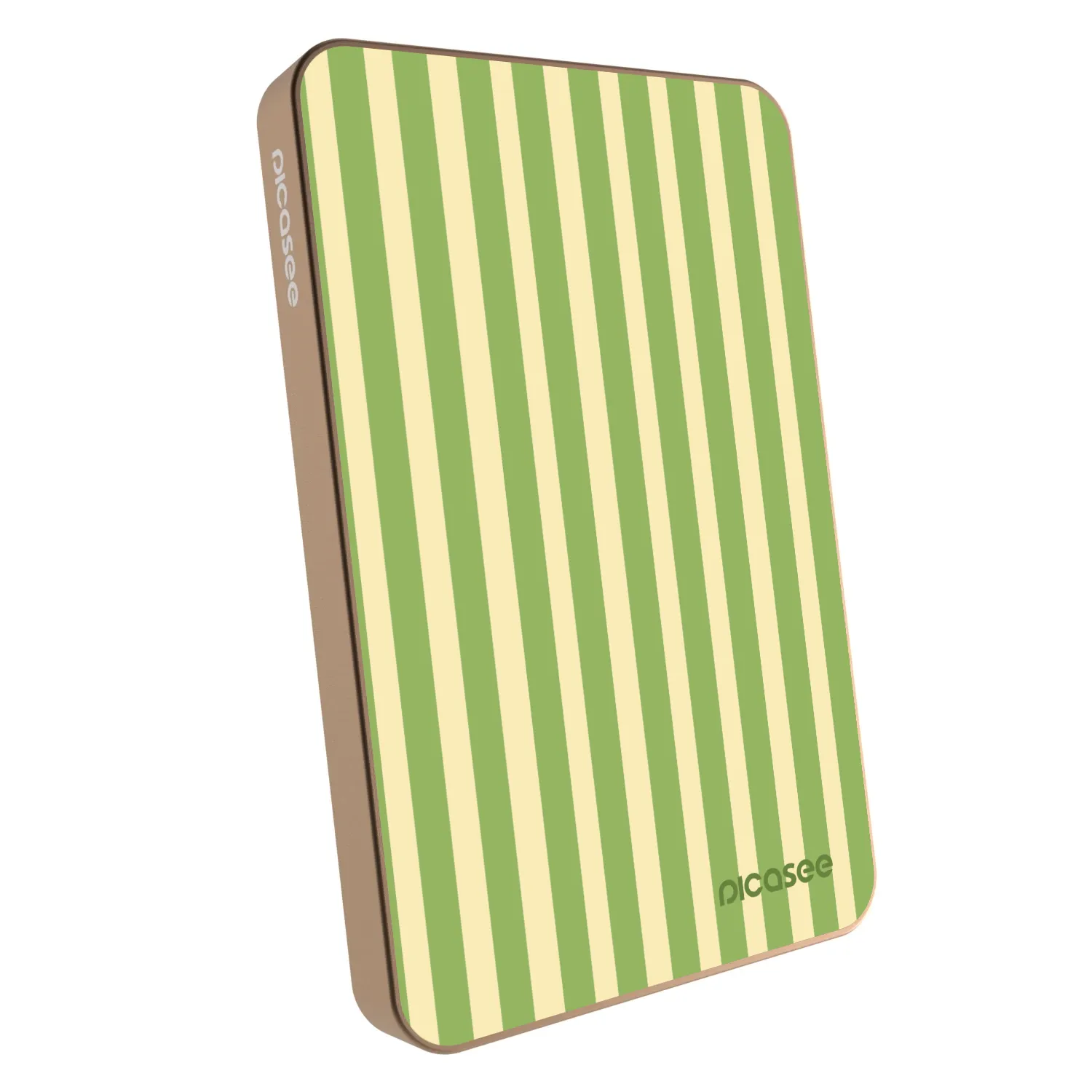 Picasee Prenosna baterija z MagSafe 5 000 mAh Zlati - Lines Matcha