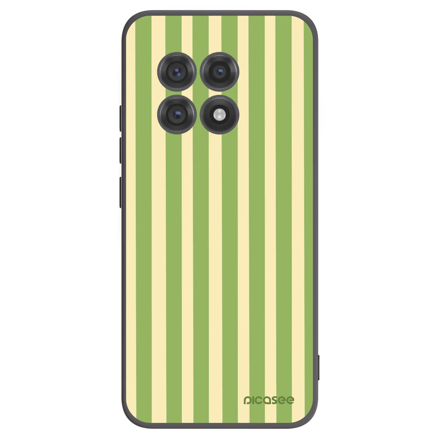 Picasee silikonski črni ovitek za OnePlus 13R 5G - Lines Matcha