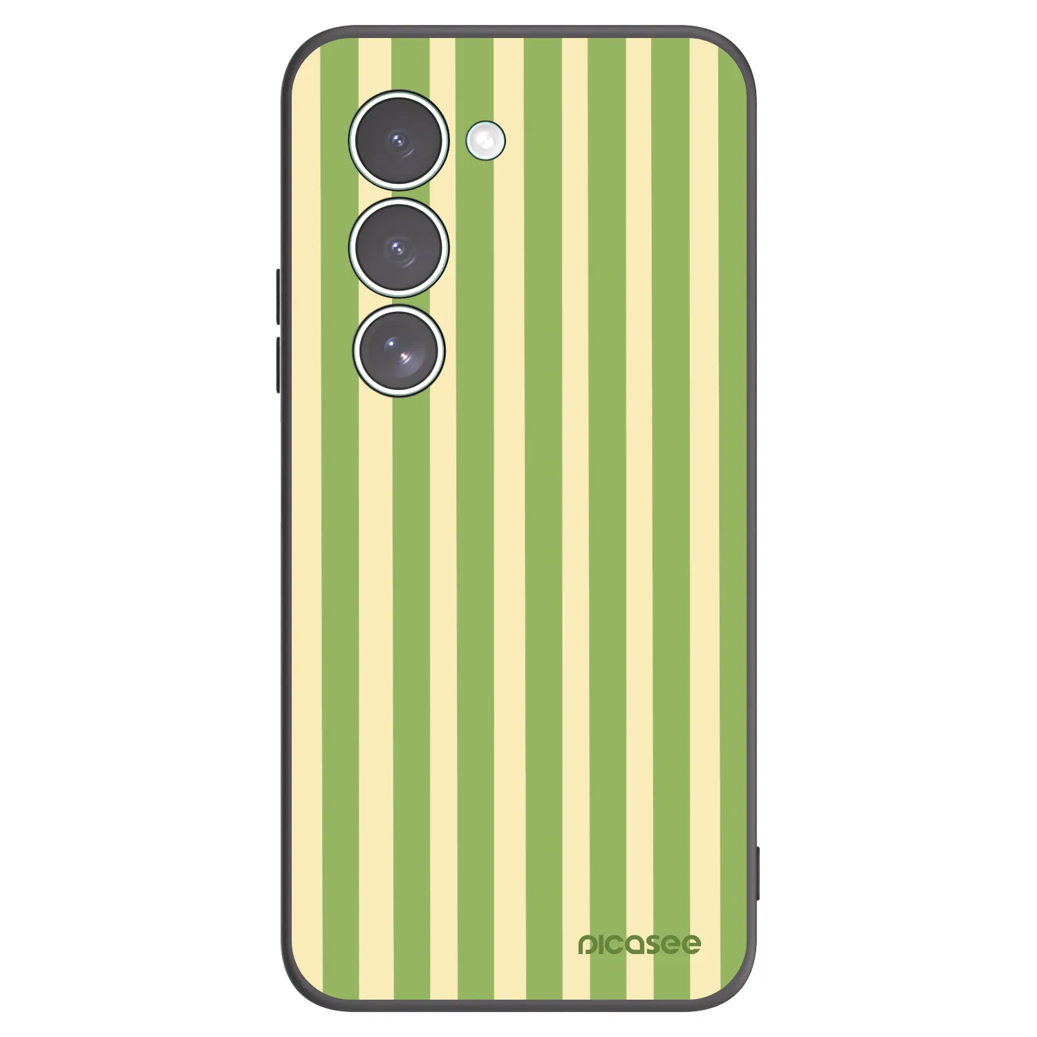 Picasee silikonski črni ovitek za Xiaomi Redmi 15 5G - Lines Matcha