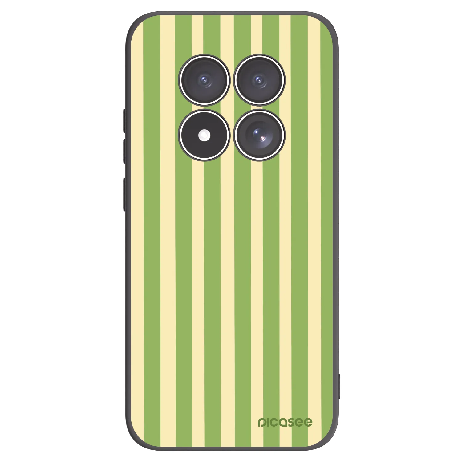 Picasee silikonski črni ovitek za Xiaomi Redmi Note 15 Pro 4G - Lines Matcha
