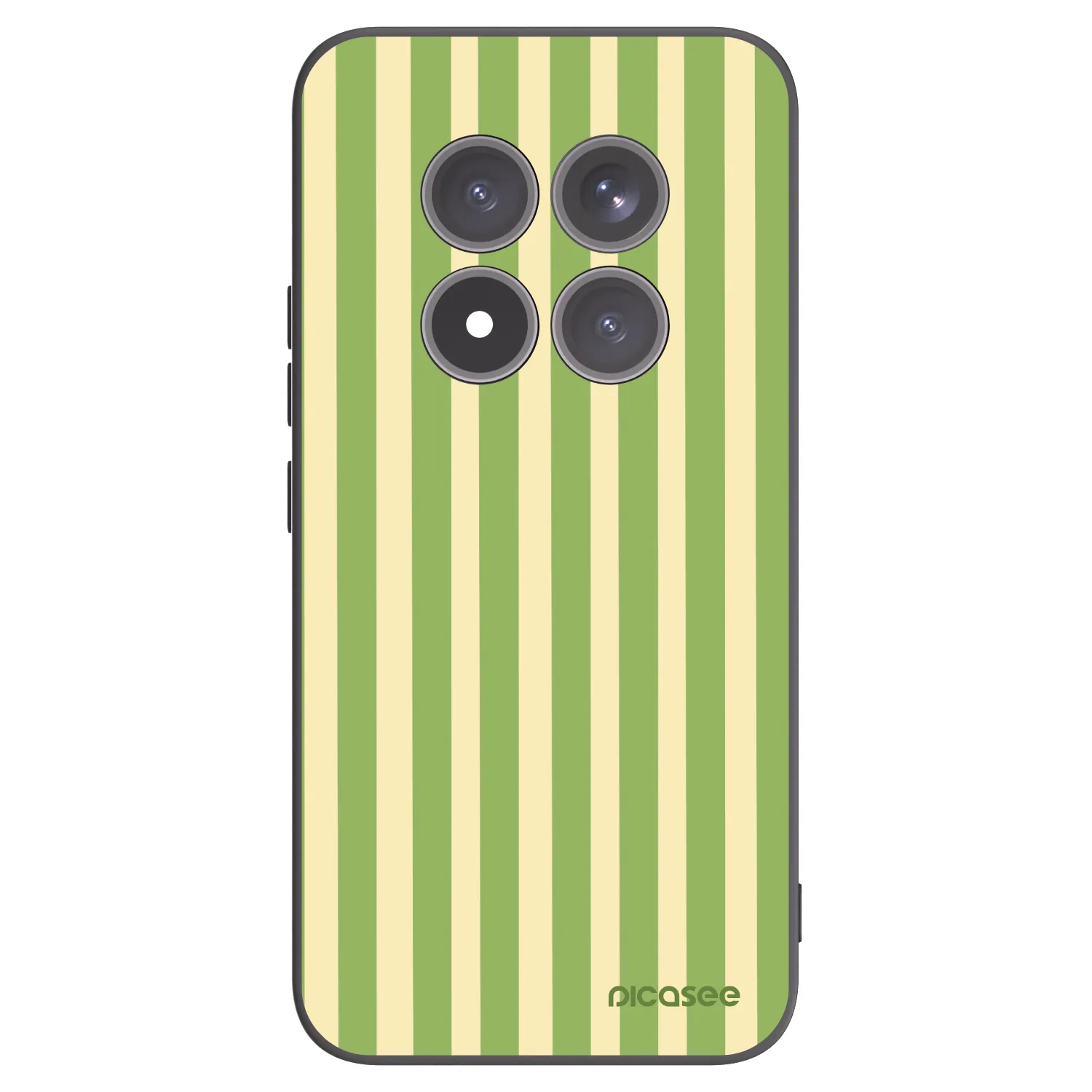 Picasee silikonski črni ovitek za Xiaomi Redmi Note 15 Pro+ - Lines Matcha