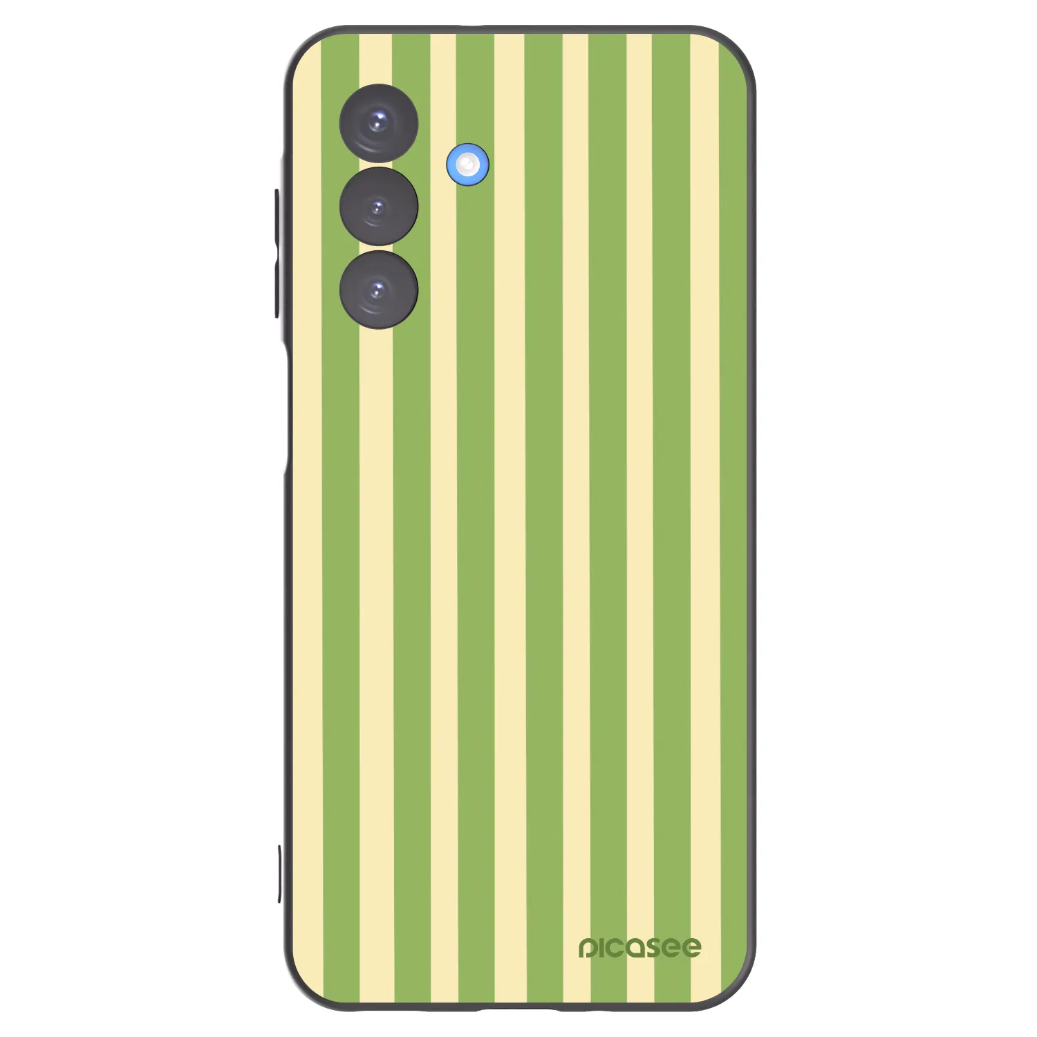 Picasee silikonski črni ovitek za Samsung Galaxy A17 5G - Lines Matcha