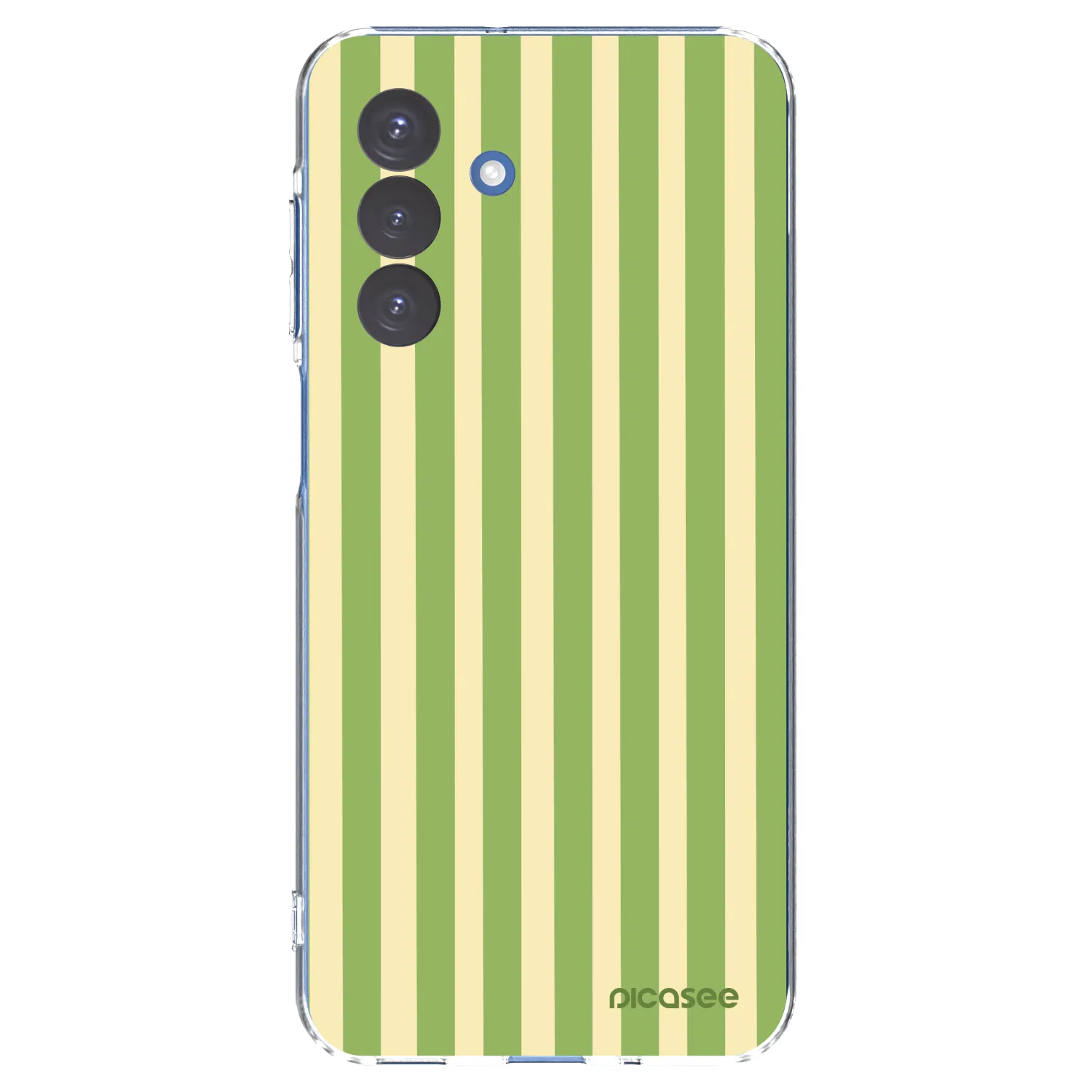 Picasee silikonski prozorni ovitek za Samsung Galaxy A17 5G - Lines Matcha