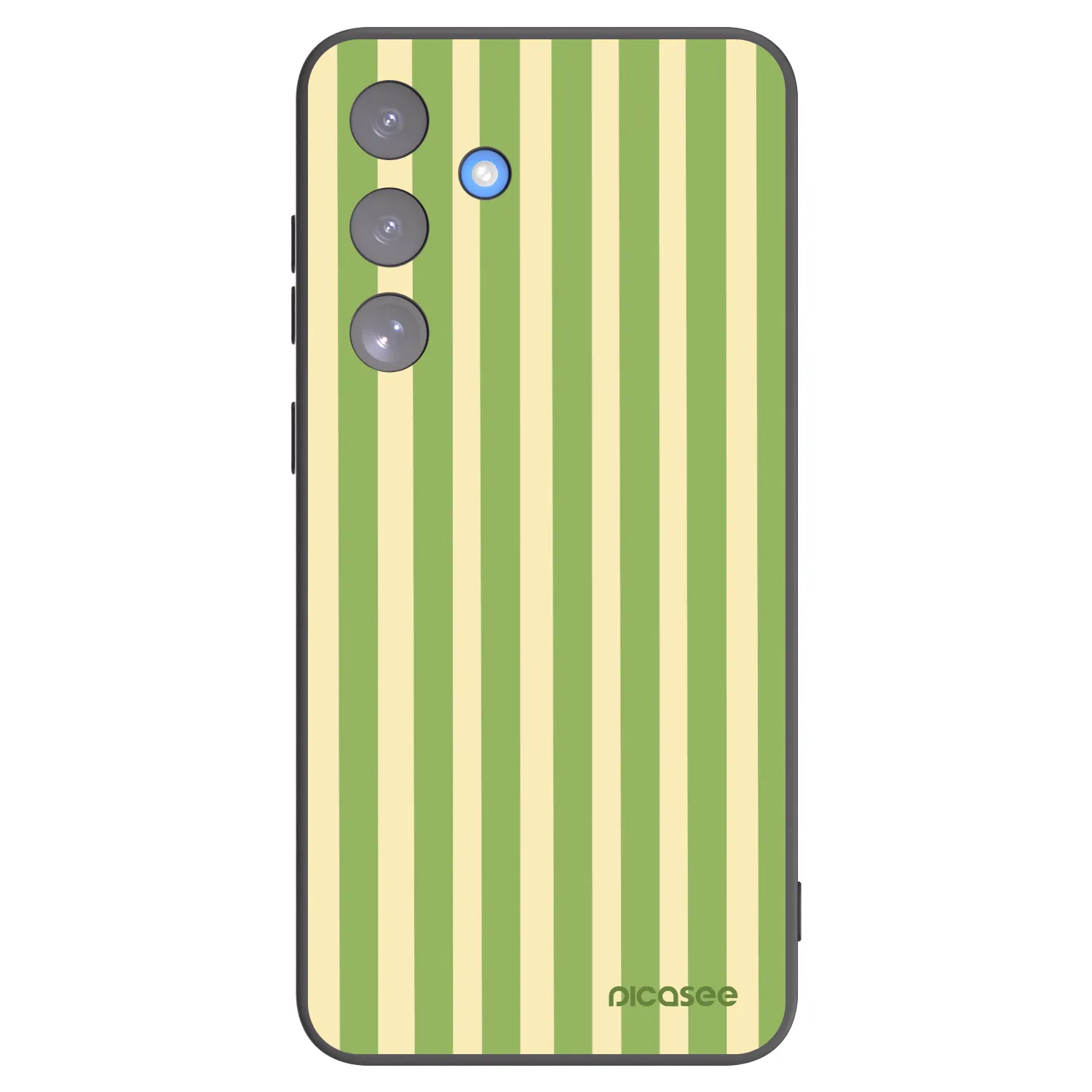 Picasee silikonski črni ovitek za Samsung Galaxy S25 FE 5G - Lines Matcha