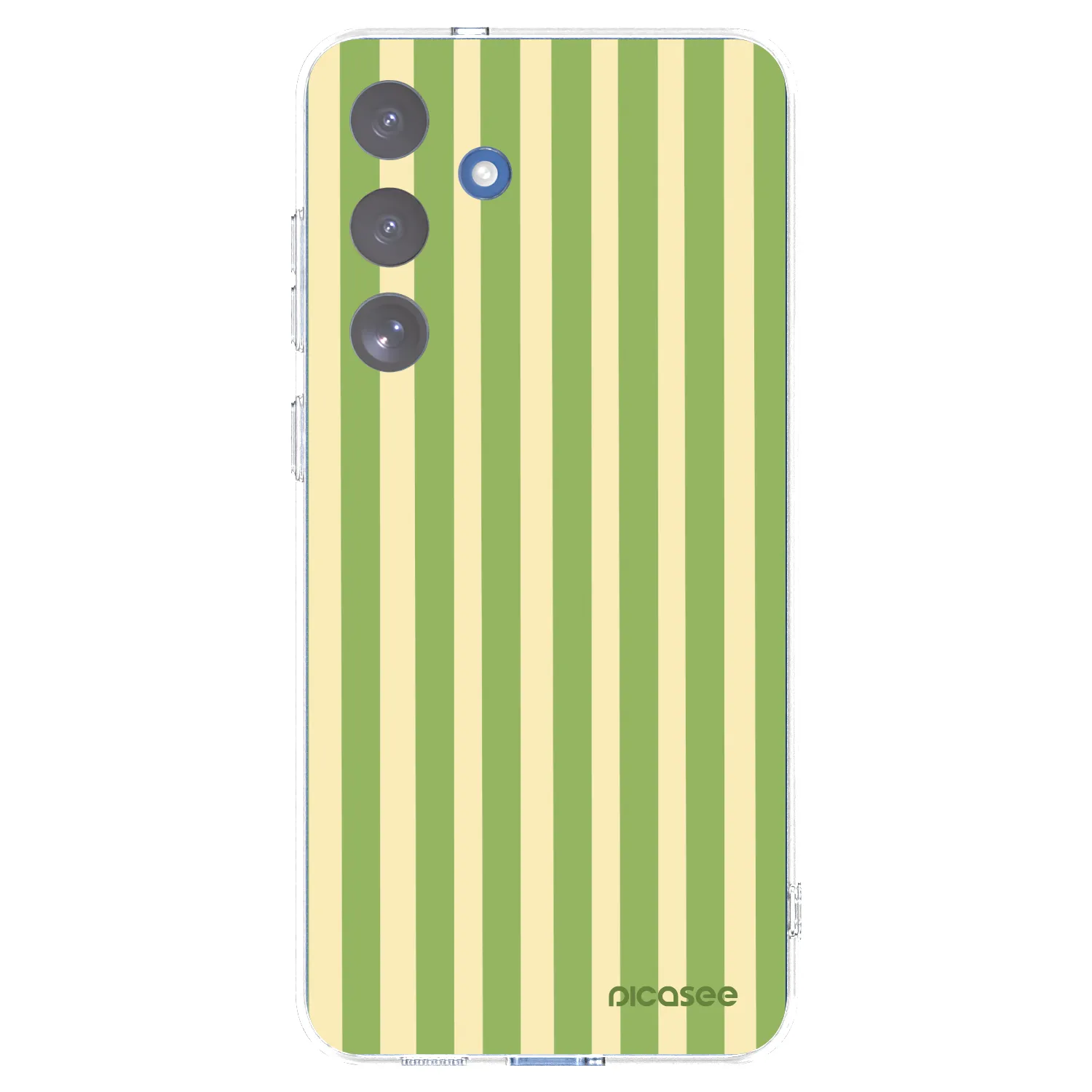 Picasee silikonski prozorni ovitek za Samsung Galaxy S25 FE 5G - Lines Matcha