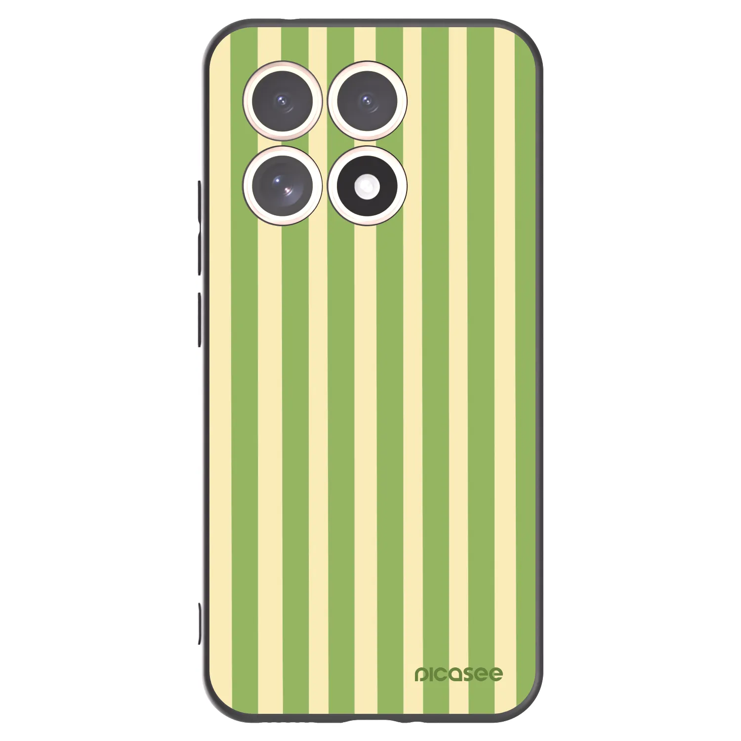 Picasee silikonski črni ovitek za Xiaomi 15T - Lines Matcha