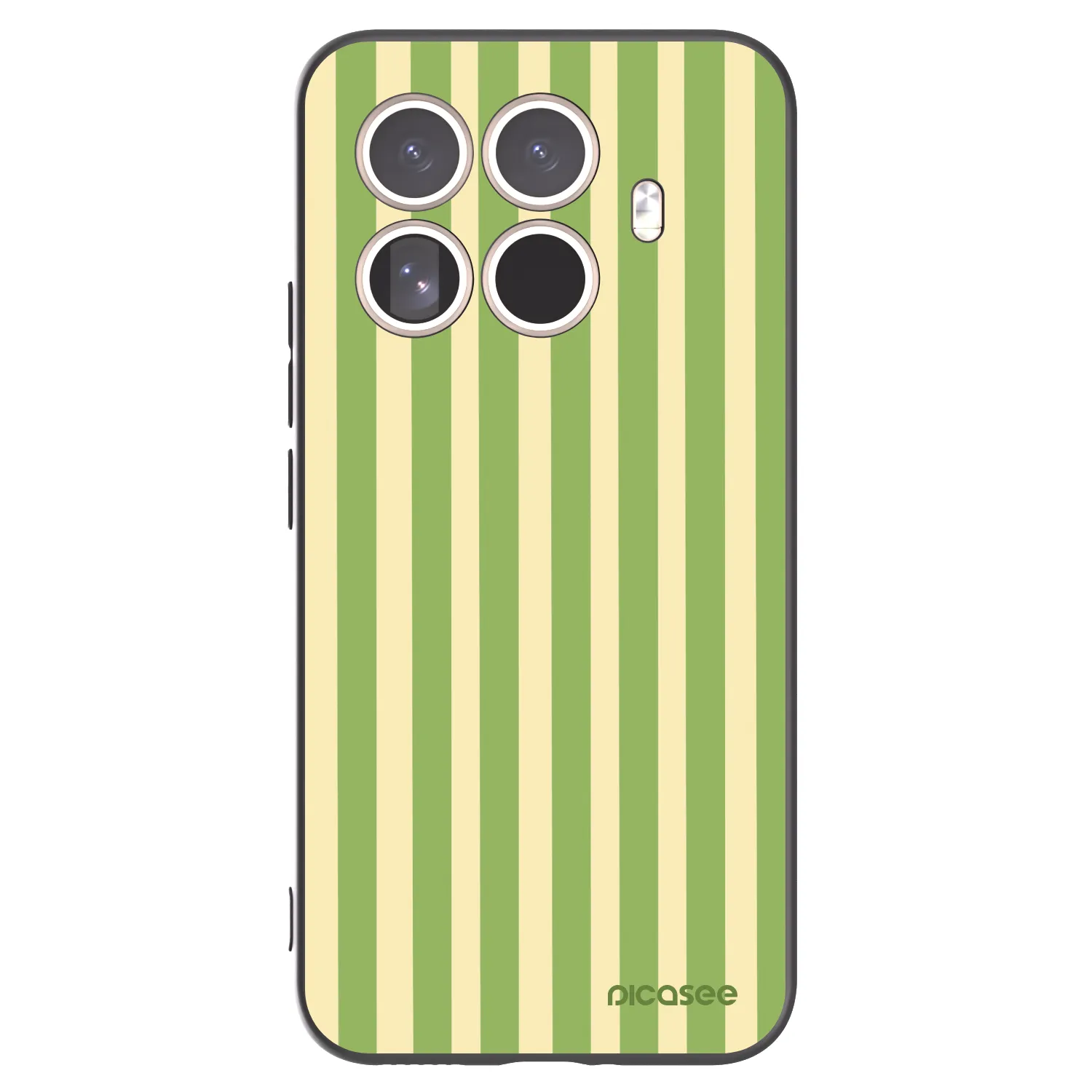 Picasee silikonski črni ovitek za Xiaomi 15T Pro - Lines Matcha