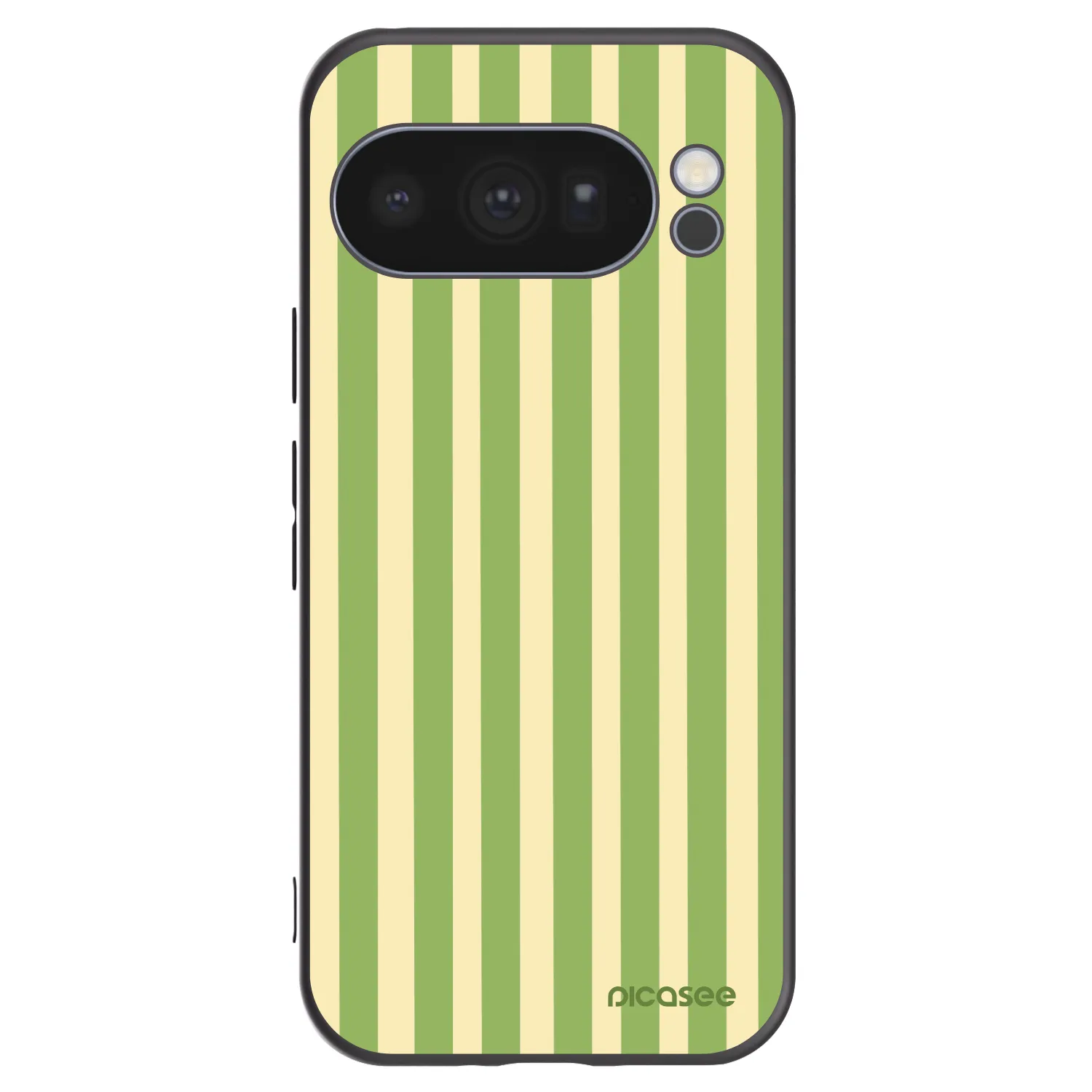 Picasee silikonski črni ovitek za Google Pixel 10 Pro - Lines Matcha