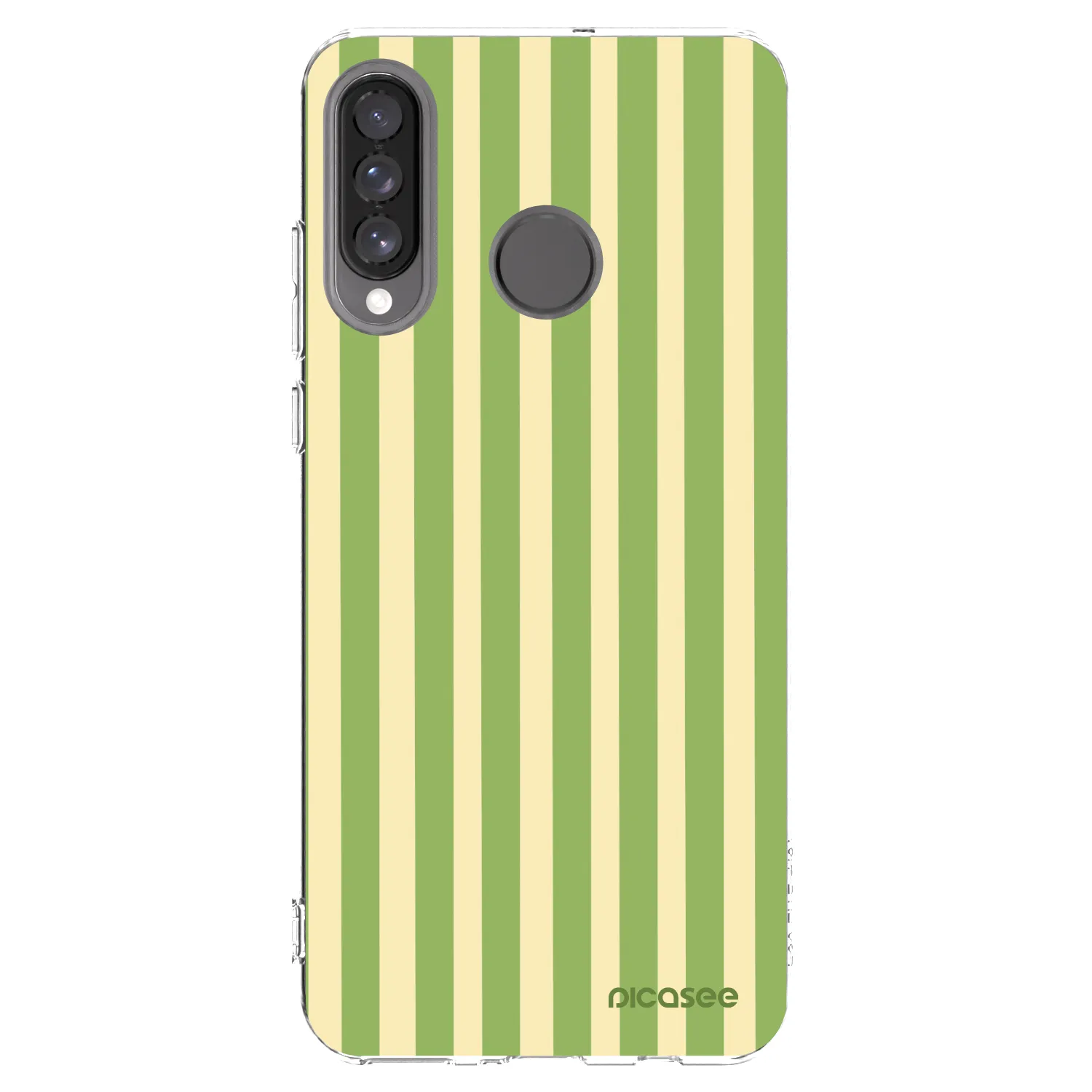 Picasee silikonski prozorni ovitek za Huawei P30 Lite - Lines Matcha