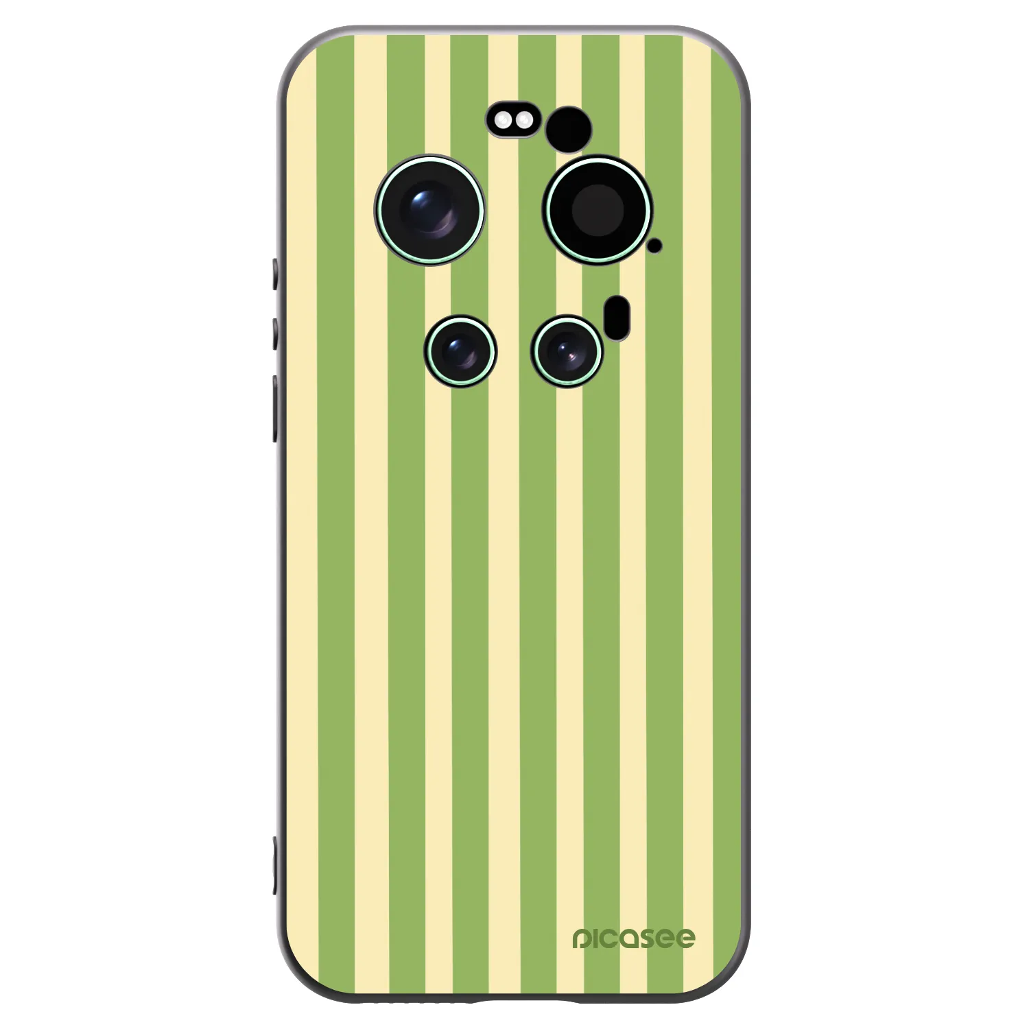 Picasee silikonski črni ovitek za Xiaomi 17 Ultra - Lines Matcha