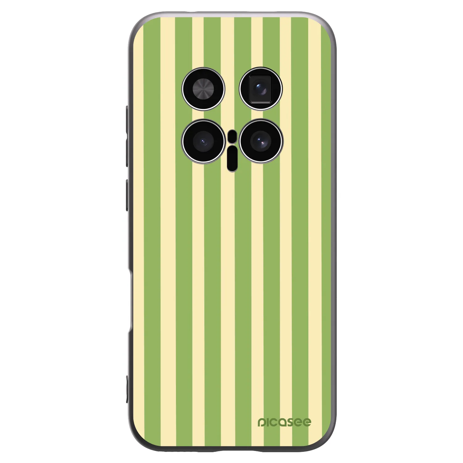 Picasee silikonski črni ovitek za Honor Magic8 Pro 5G - Lines Matcha