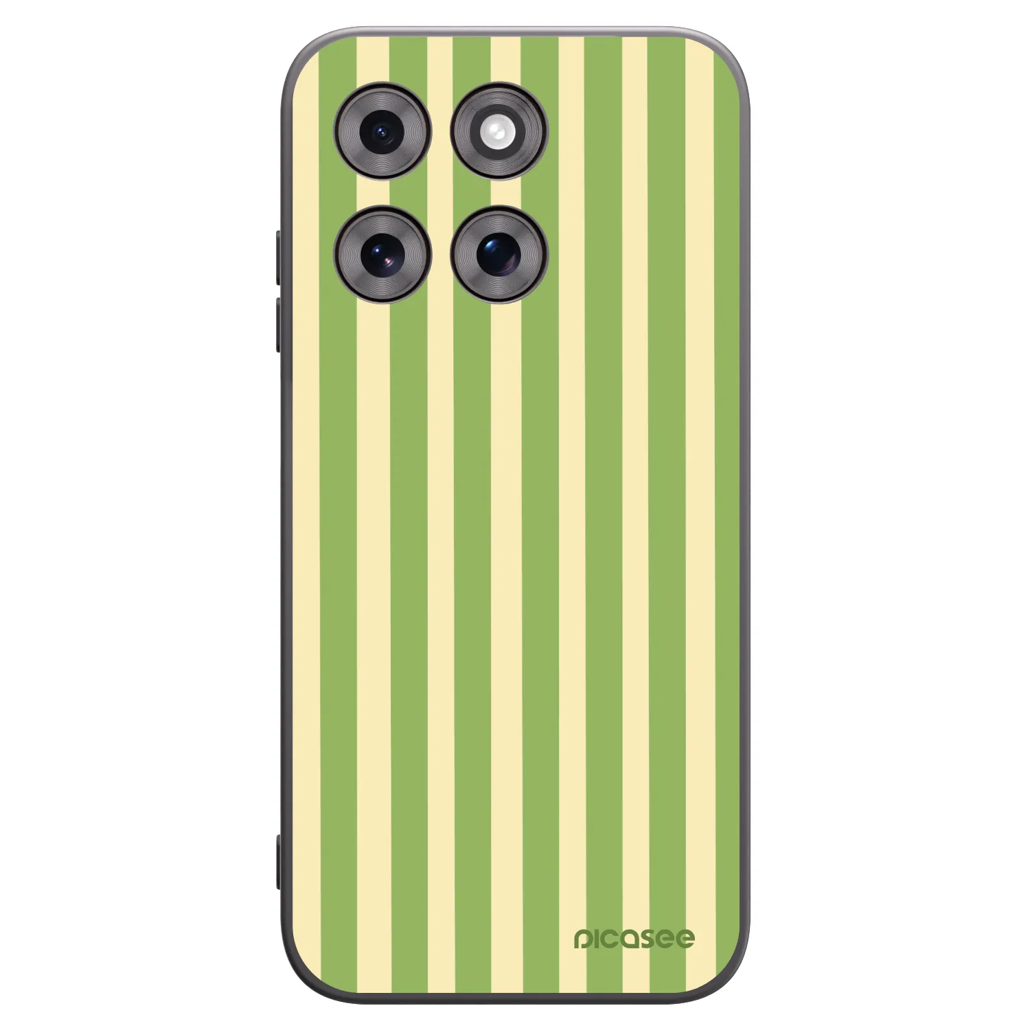 Picasee silikonski črni ovitek za Motorola Moto G77 - Lines Matcha