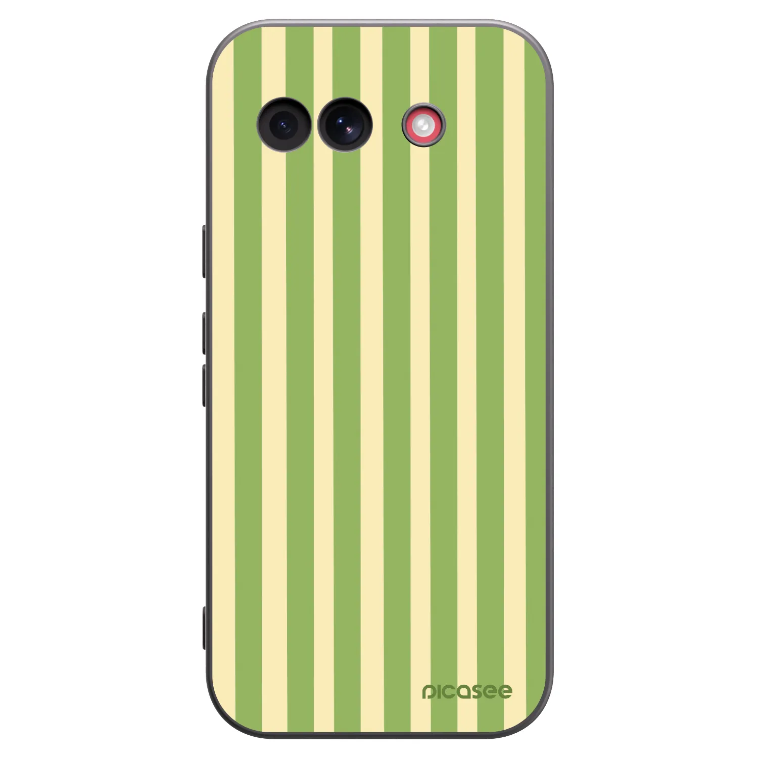 Picasee silikonski črni ovitek za Google Pixel 10a - Lines Matcha