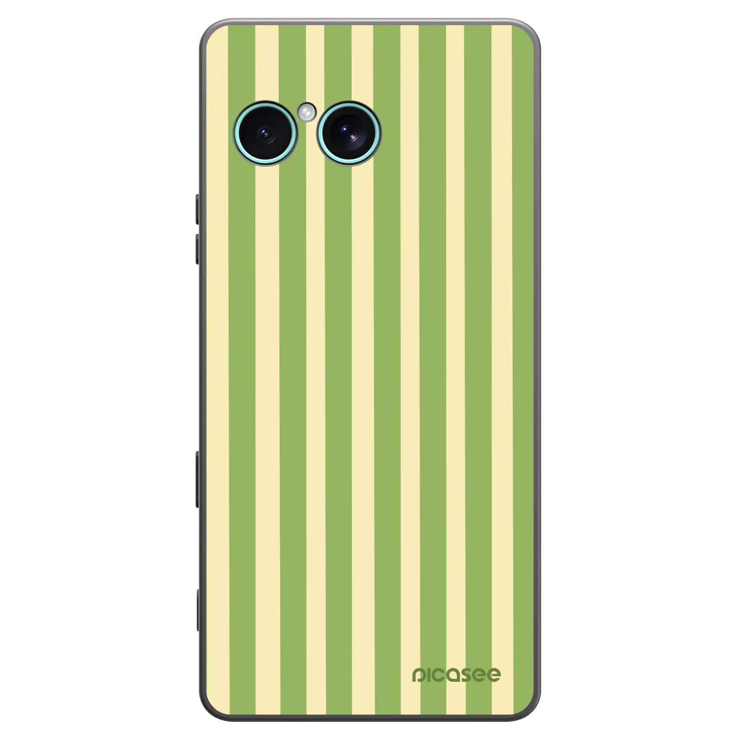 Picasee silikonski črni ovitek za Sony Xperia 10 VII - Lines Matcha