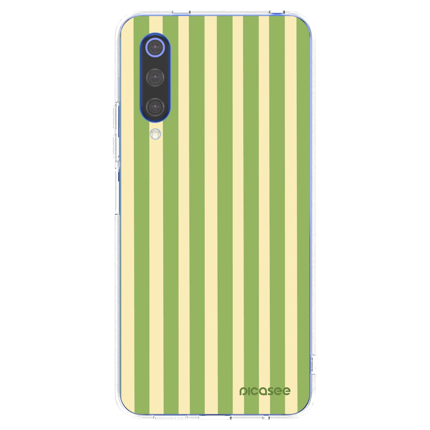Picasee silikonski prozorni ovitek za Xiaomi Mi 9 SE - Lines Matcha