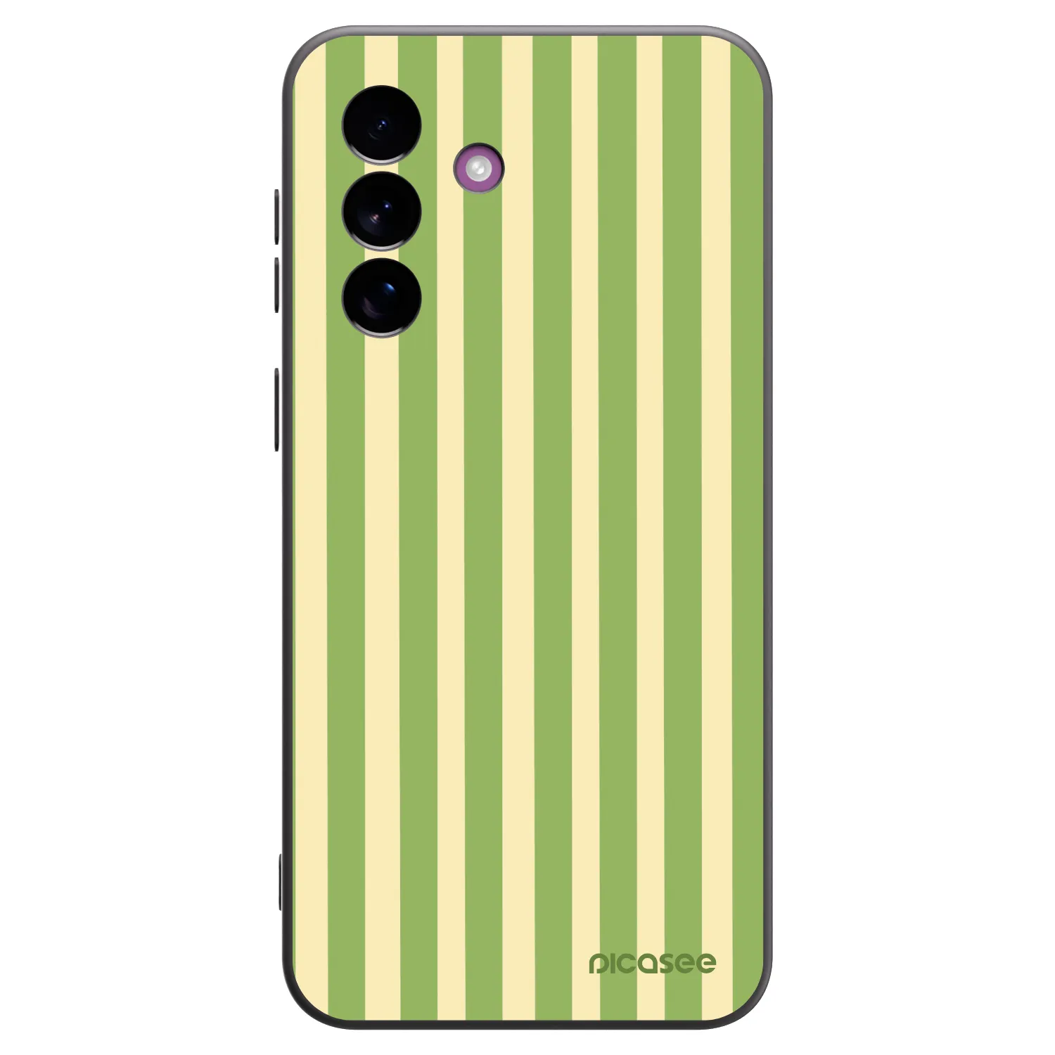 Picasee silikonski črni ovitek za Samsung Galaxy A37 - Lines Matcha