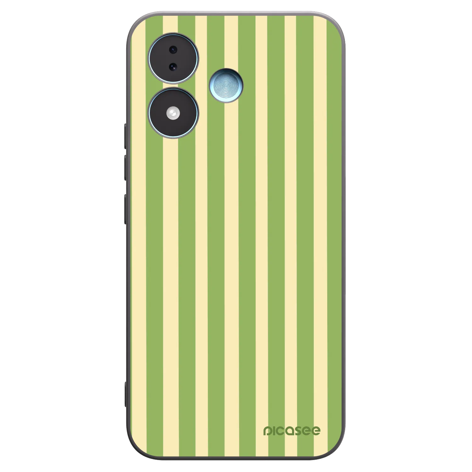 Picasee silikonski črni ovitek za Xiaomi Redmi Note 17 5G - Lines Matcha