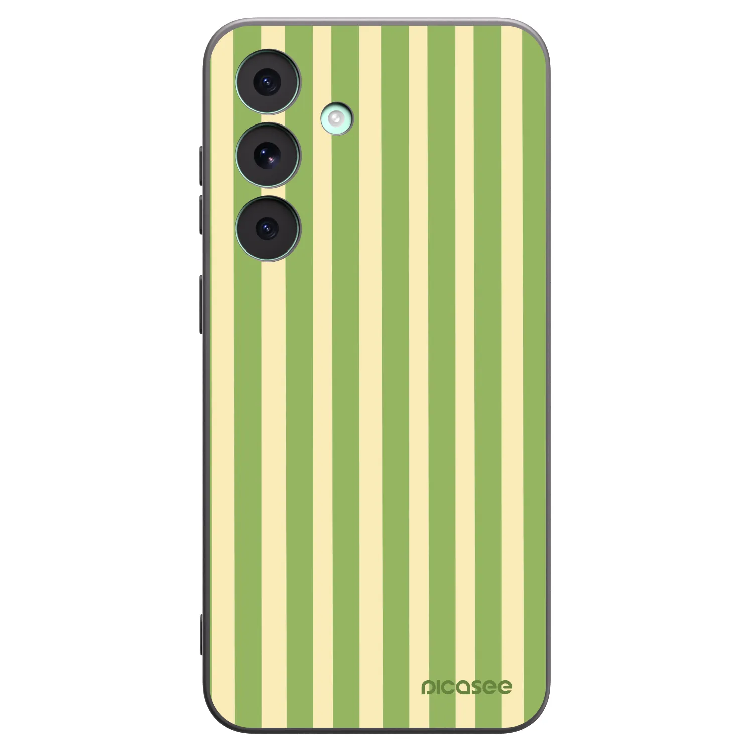 Picasee silikonski črni ovitek za Samsung Galaxy S26 FE - Lines Matcha