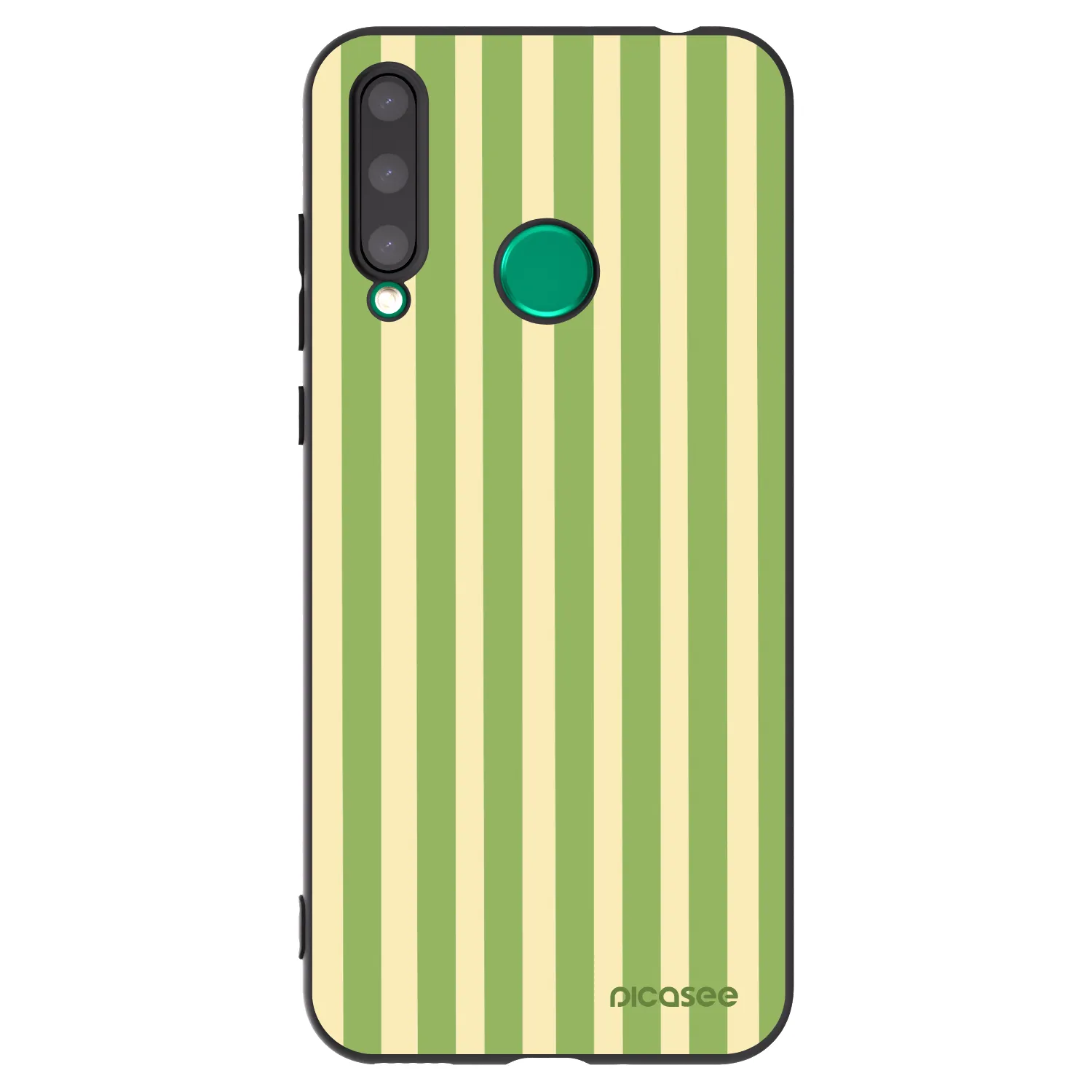 Picasee silikonski črni ovitek za Honor 20 Lite - Lines Matcha