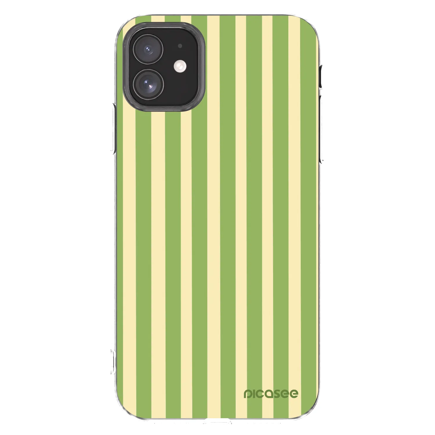 Picasee silikonski prozorni ovitek za Apple iPhone 11 - Lines Matcha