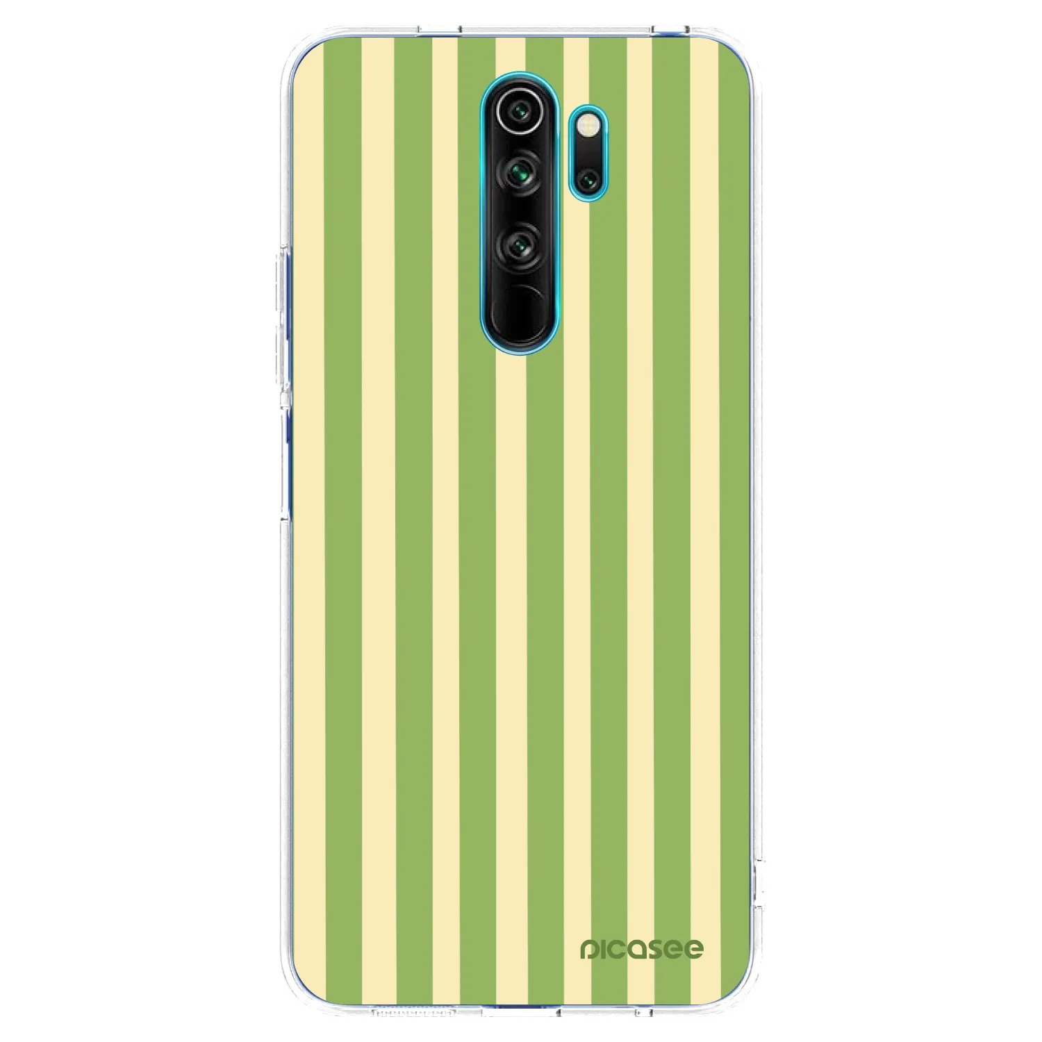 Picasee silikonski prozorni ovitek za Xiaomi Redmi Note 8 Pro - Lines Matcha