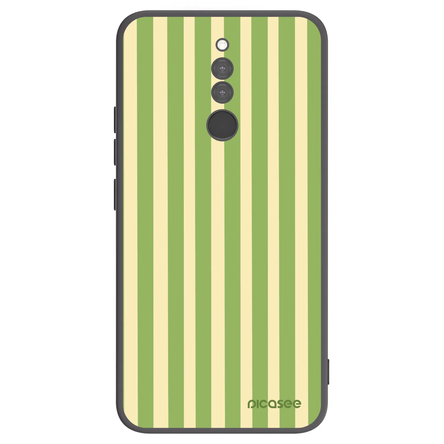Picasee silikonski črni ovitek za Xiaomi Redmi 8 - Lines Matcha