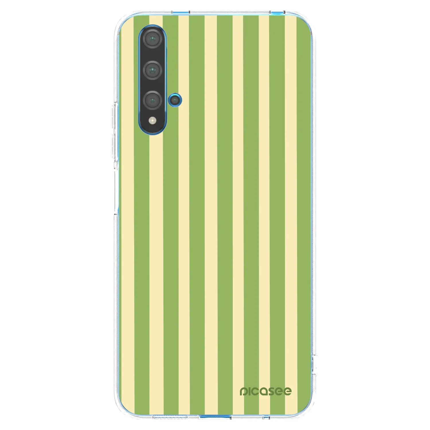 Picasee silikonski prozorni ovitek za Huawei Nova 5T - Lines Matcha