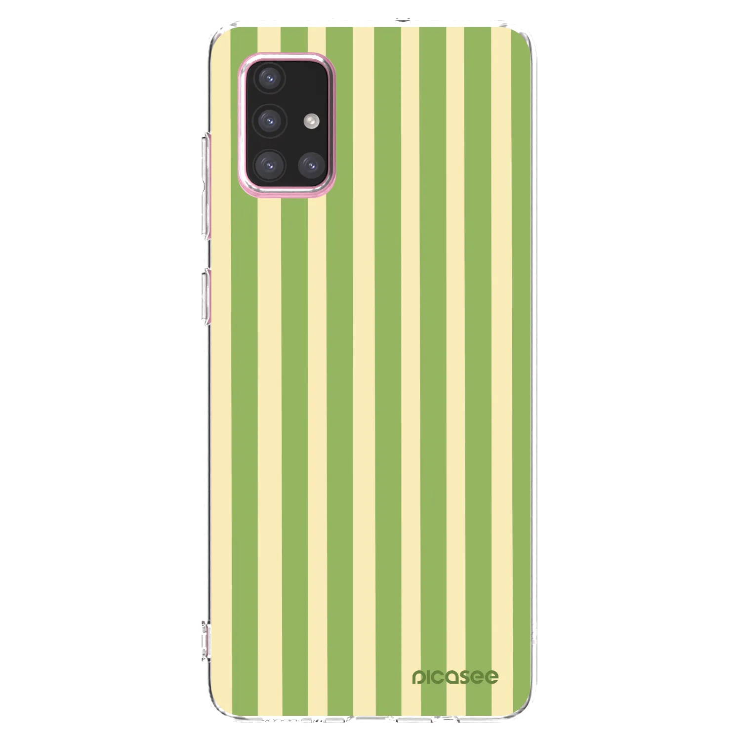 Picasee silikonski prozorni ovitek za Samsung Galaxy A71 A715F - Lines Matcha