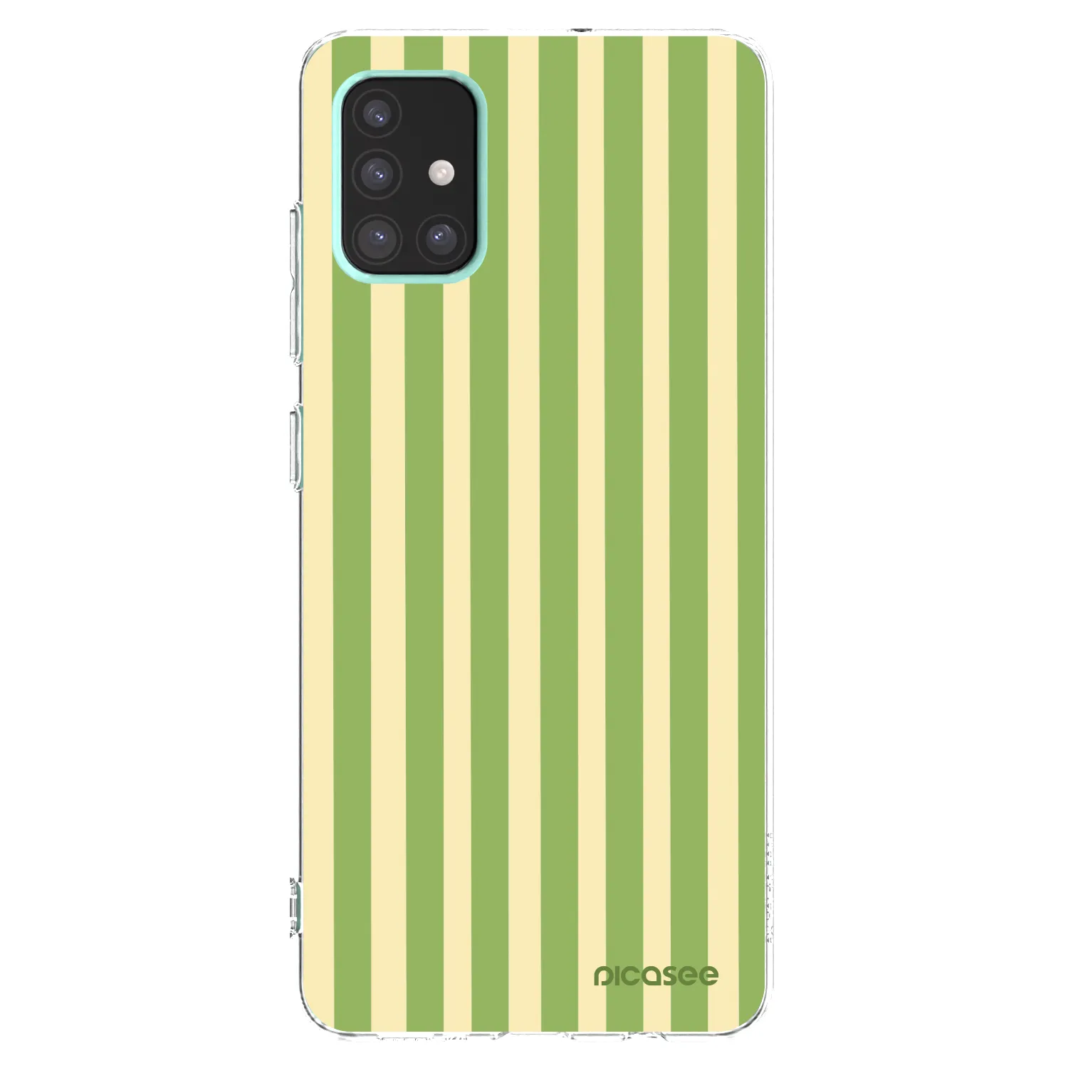 Picasee silikonski prozorni ovitek za Samsung Galaxy A51 A515F - Lines Matcha
