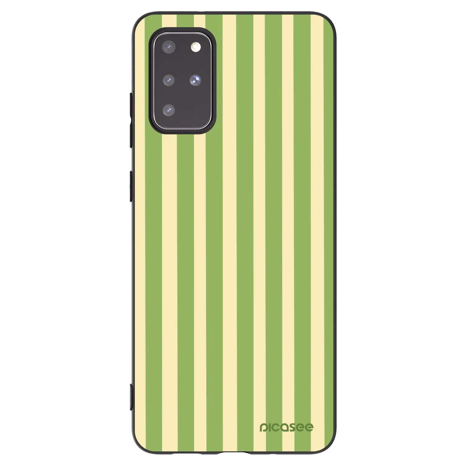 Picasee silikonski črni ovitek za Samsung Galaxy S20+ G985F - Lines Matcha