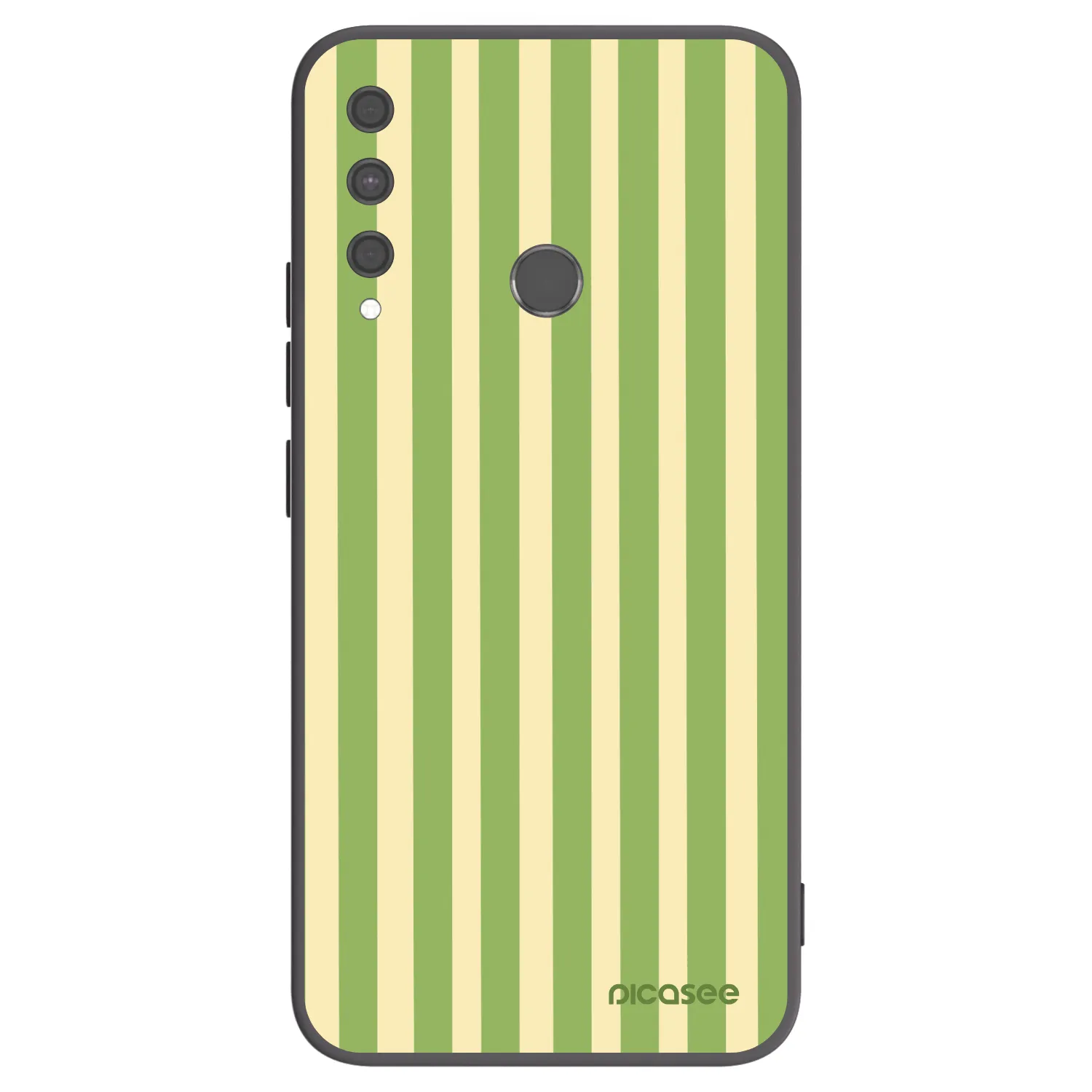 Picasee silikonski črni ovitek za Huawei P40 Lite E - Lines Matcha