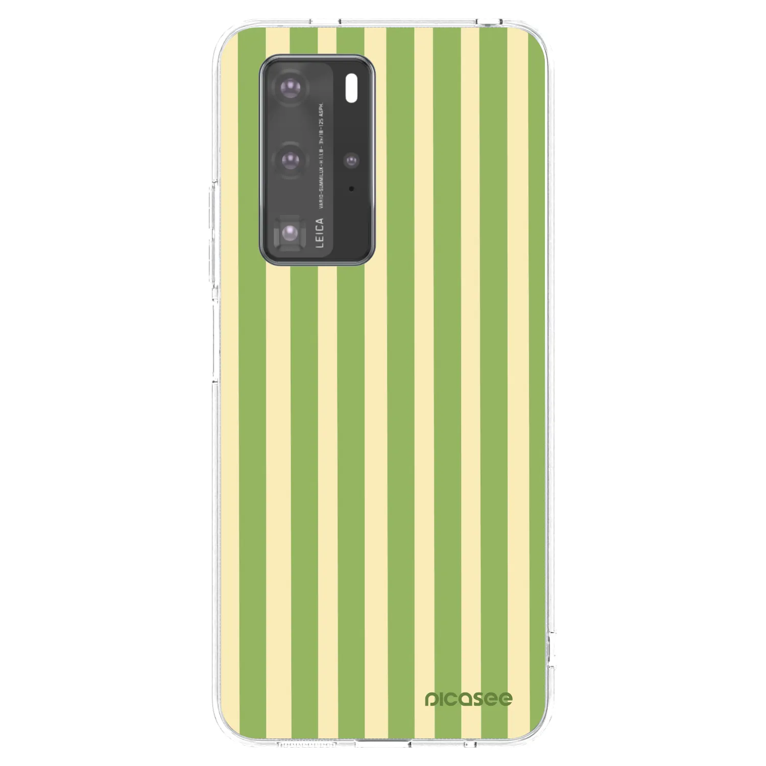 Picasee silikonski prozorni ovitek za Huawei P40 Pro - Lines Matcha