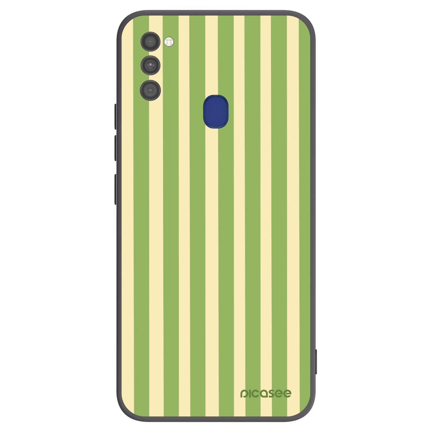 Picasee silikonski črni ovitek za Samsung Galaxy M21 M215F - Lines Matcha