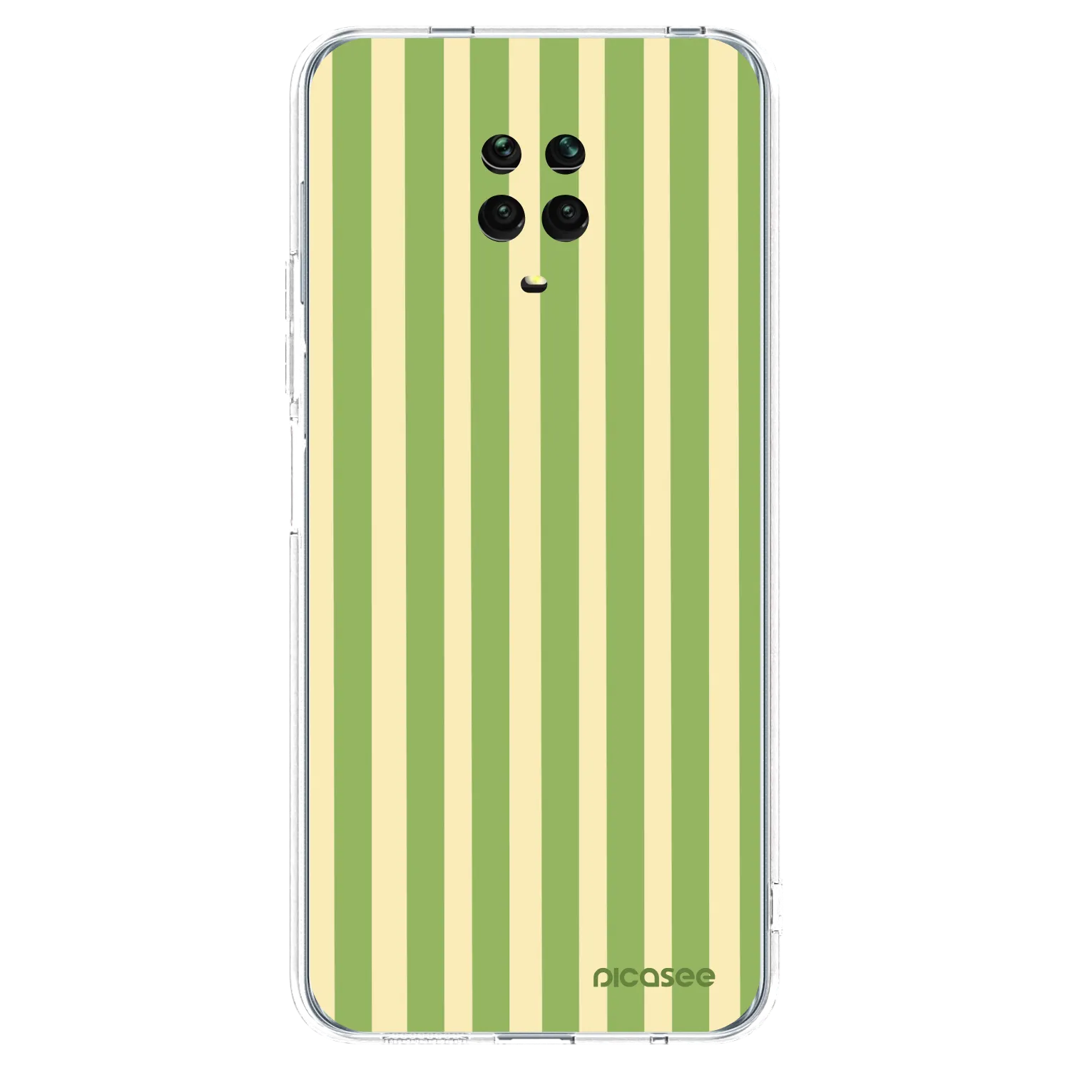 Picasee silikonski prozorni ovitek za Xiaomi Redmi Note 9S - Lines Matcha