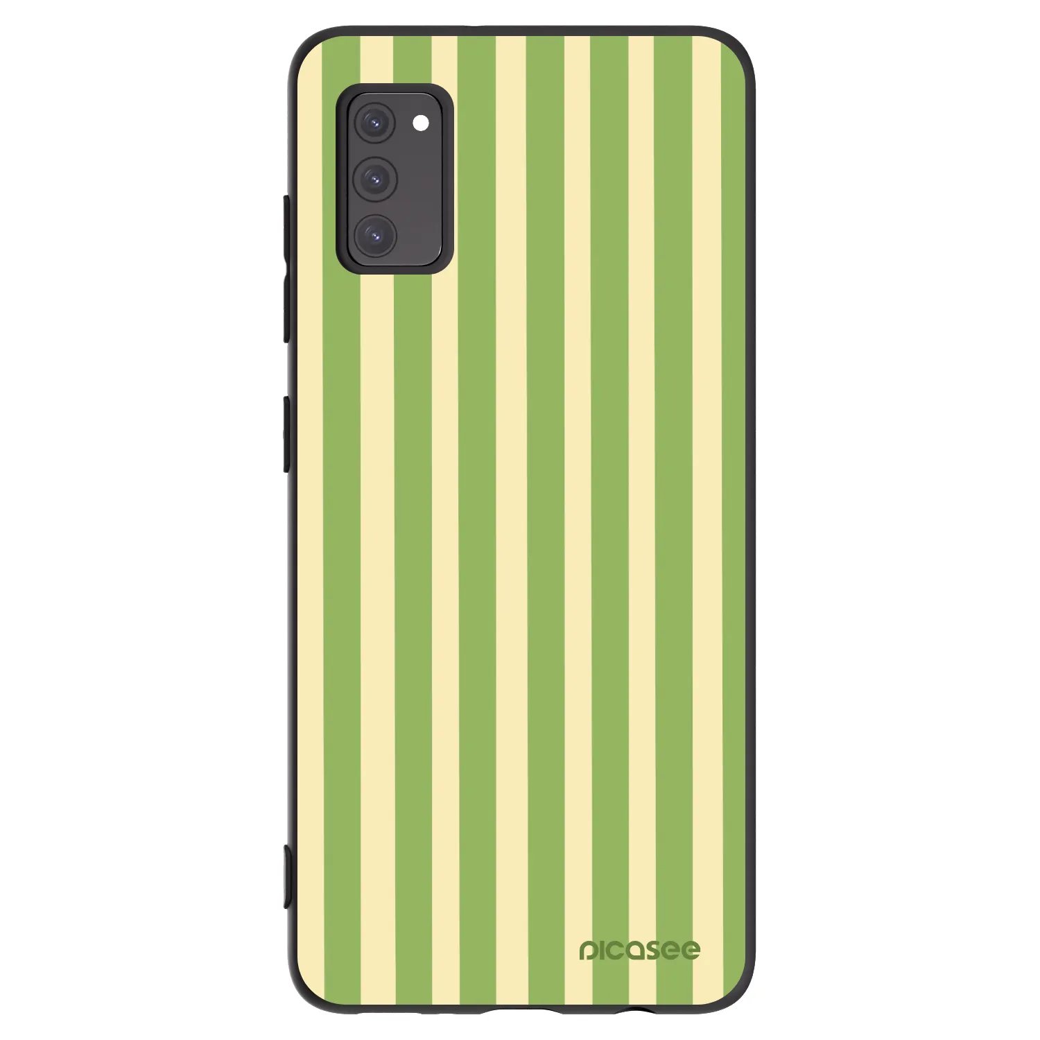 Picasee silikonski črni ovitek za Samsung Galaxy A41 A415F - Lines Matcha