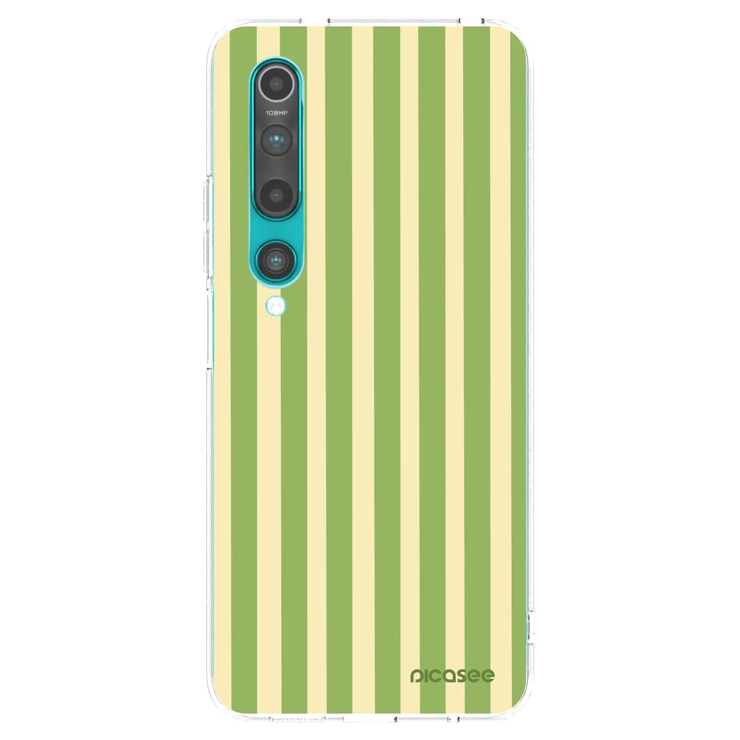 Picasee silikonski prozorni ovitek za Xiaomi Mi 10 - Lines Matcha