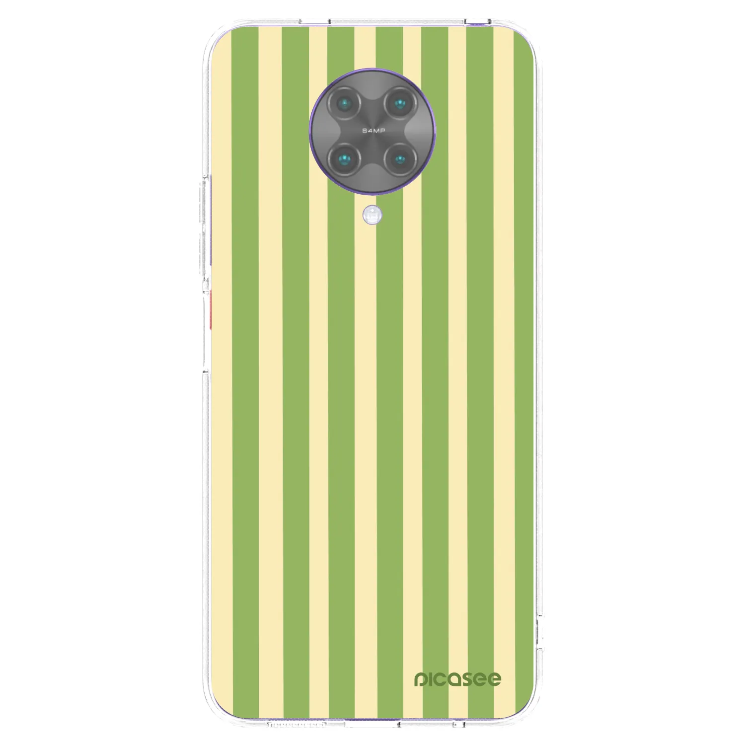 Picasee silikonski prozorni ovitek za Xiaomi Poco F2 Pro - Lines Matcha