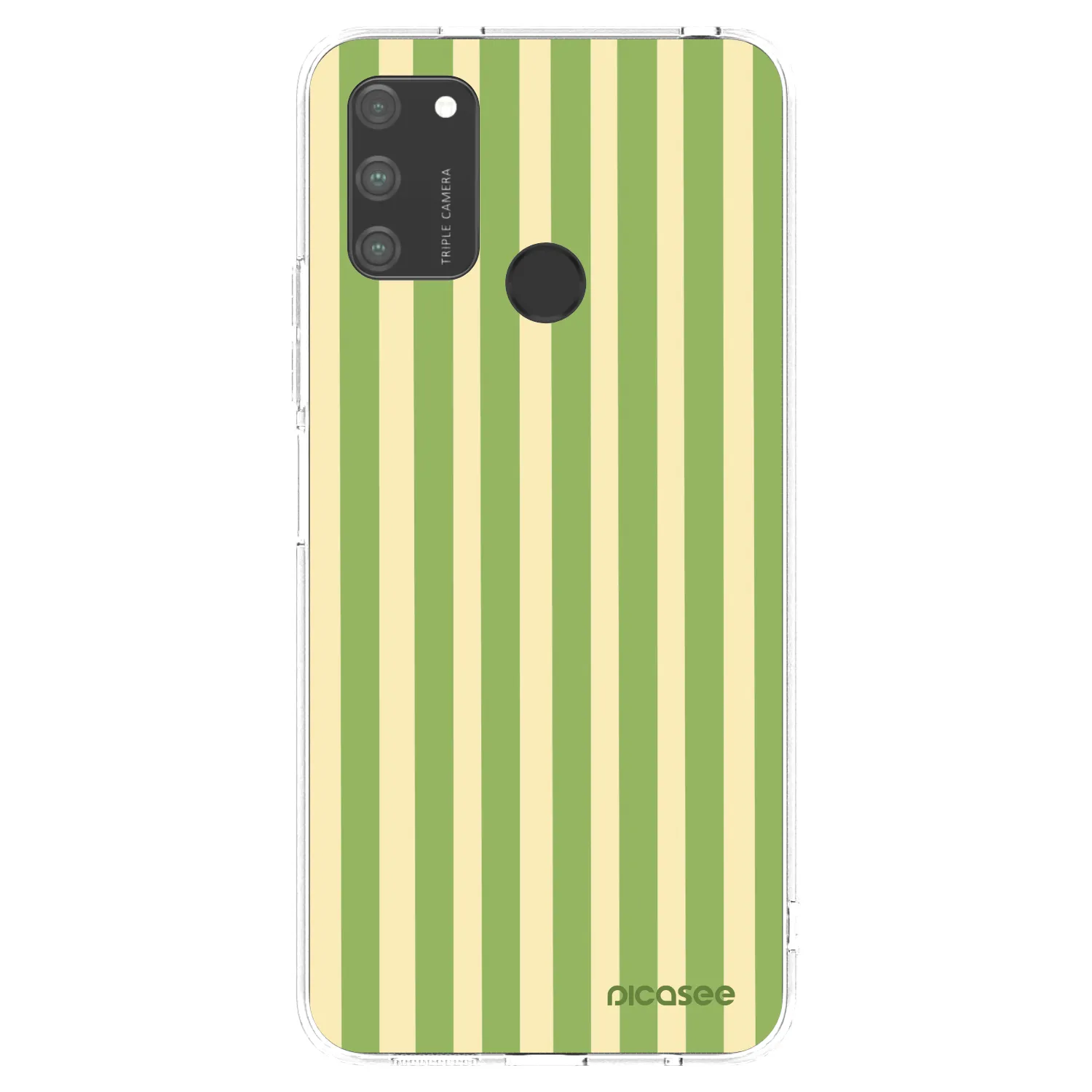 Picasee silikonski prozorni ovitek za Honor 9A - Lines Matcha