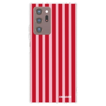 Picasee silikonski prozorni ovitek za Samsung Galaxy Note 20 Ultra - Lines red
