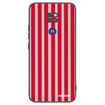 Ovitek za Motorola Moto G9 Play - Lines red